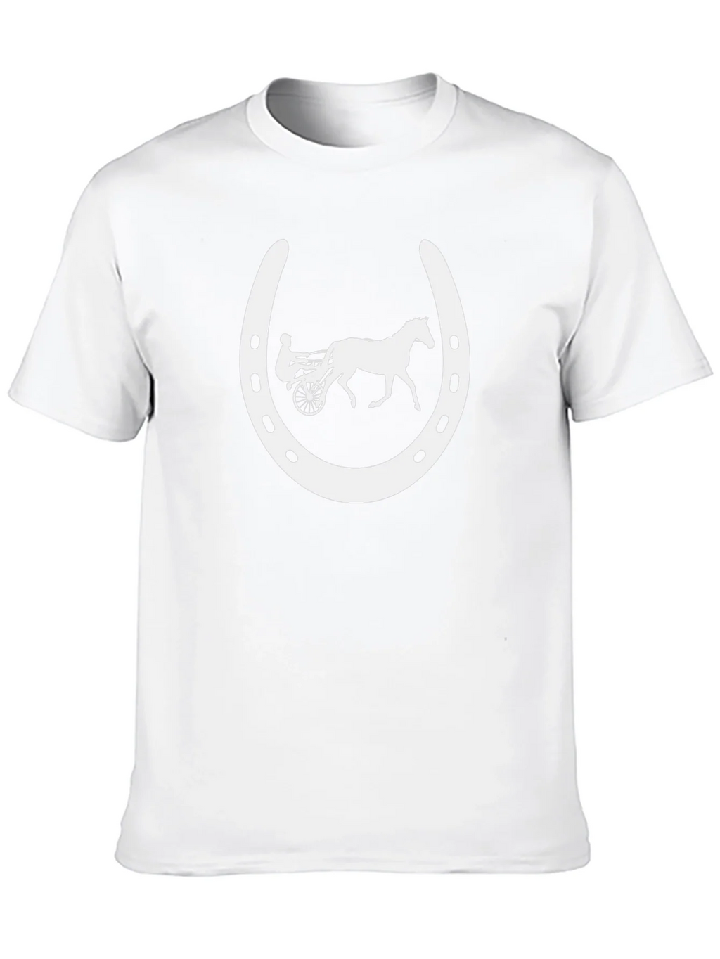 Horse Racing Horseshoe Black T-Shirt product image 12