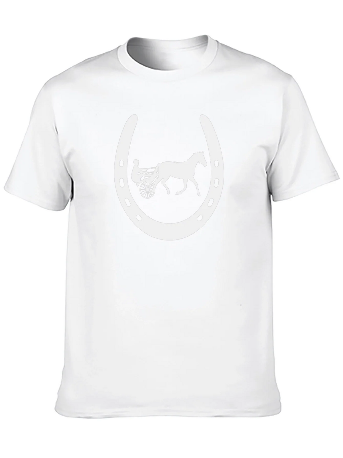 Horse Racing Horseshoe Black T-Shirt product image 12