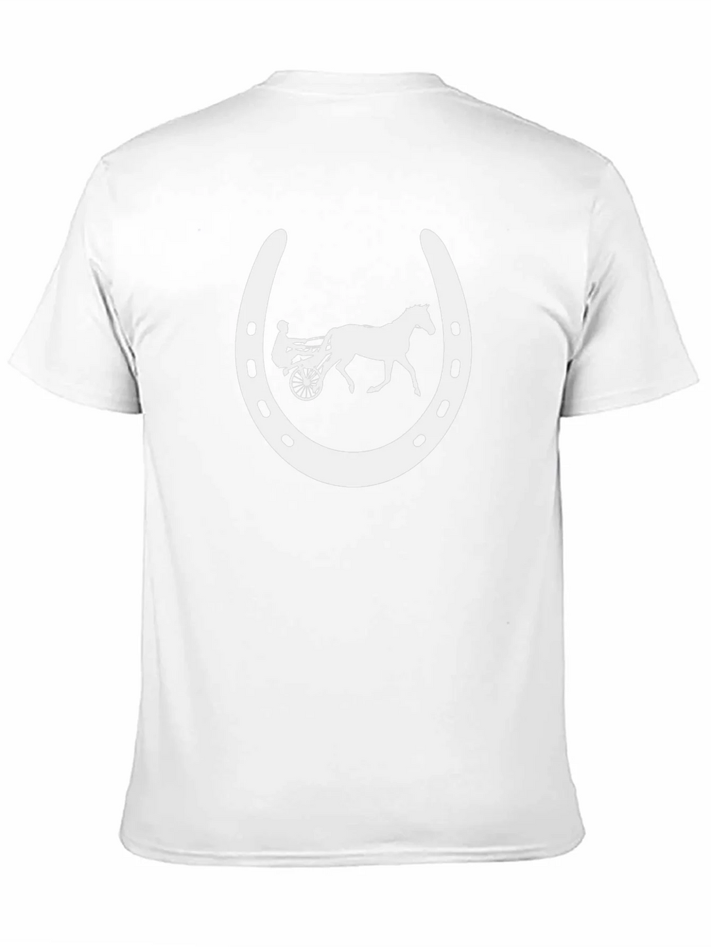 Horse Racing Horseshoe Black T-Shirt product image 2