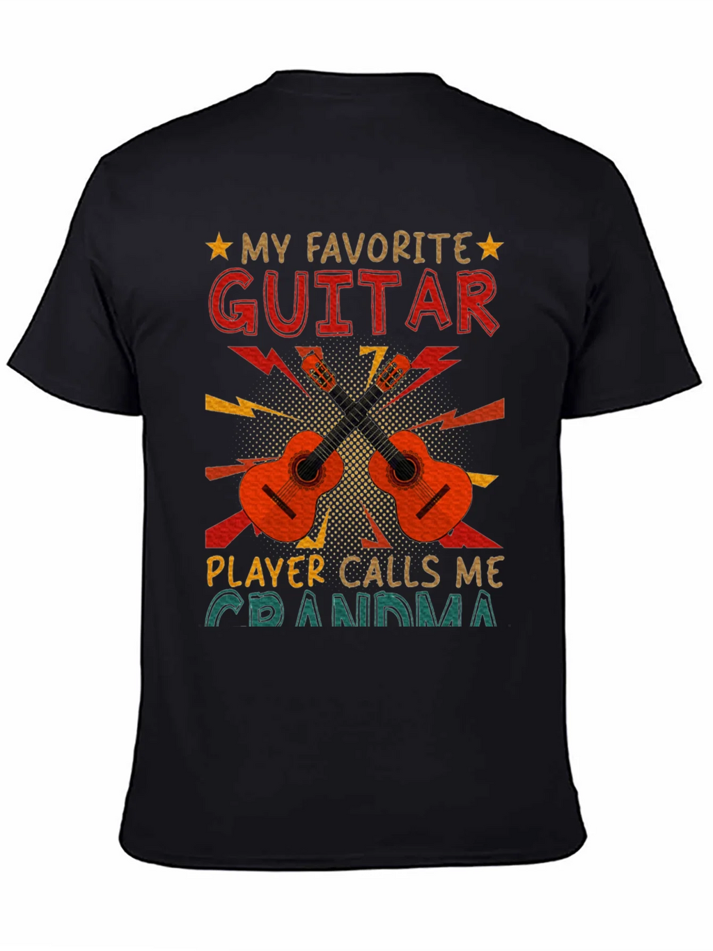 My Favorite Guitar Player Calls Me Grandma T-Shirt product image 7