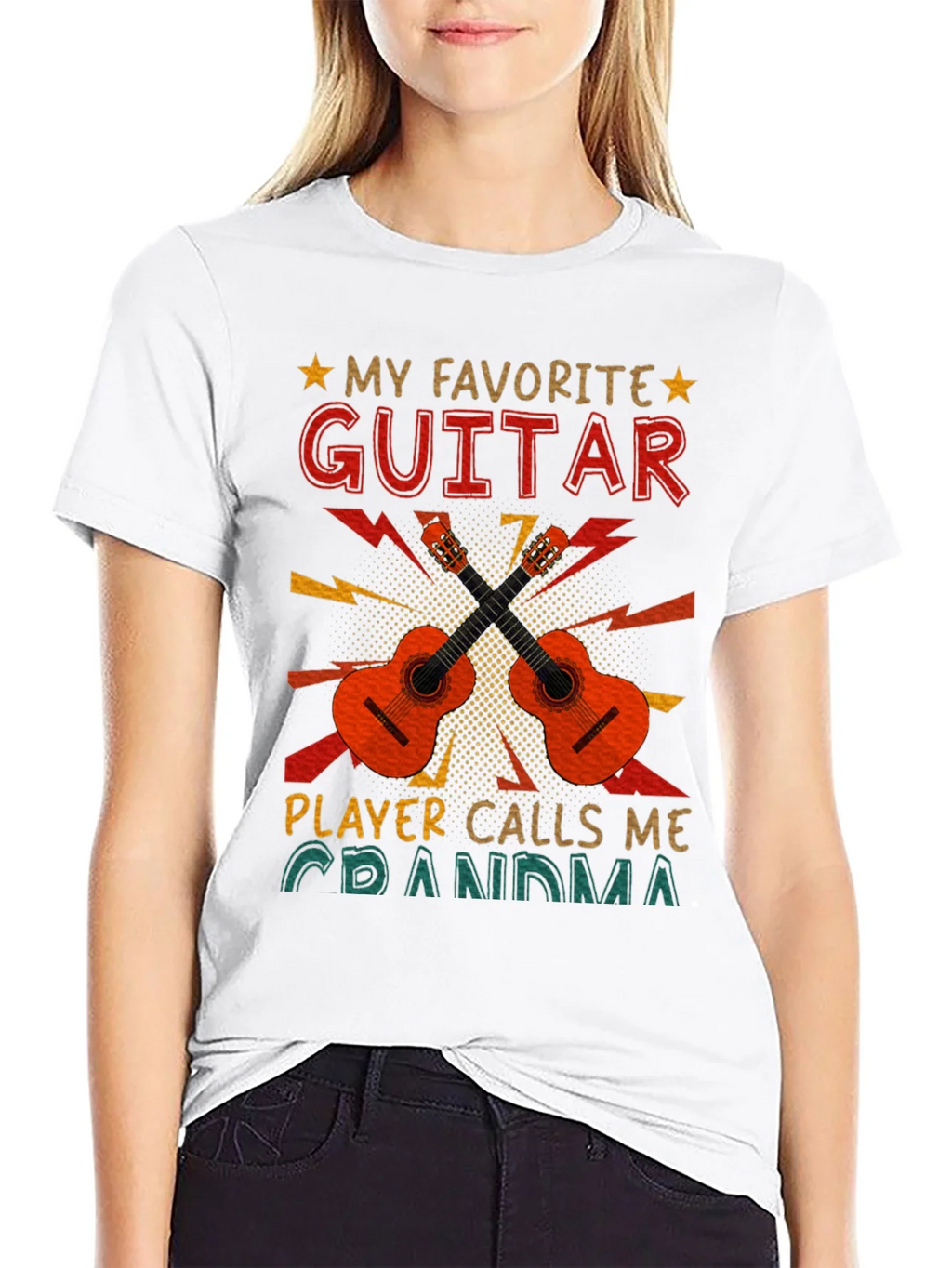 My Favorite Guitar Player Calls Me Grandma T-Shirt product image 11