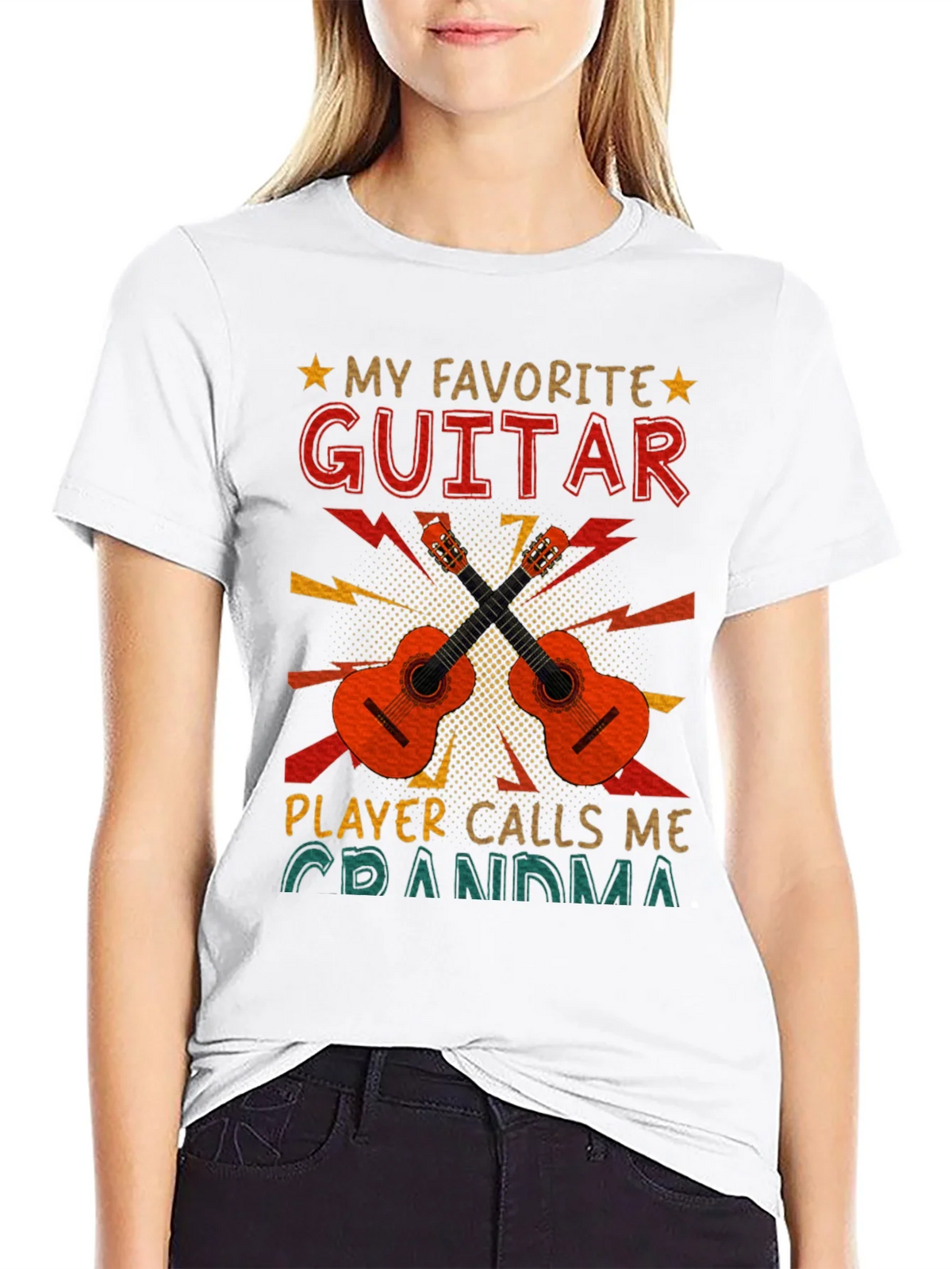 My Favorite Guitar Player Calls Me Grandma T-Shirt product image 11