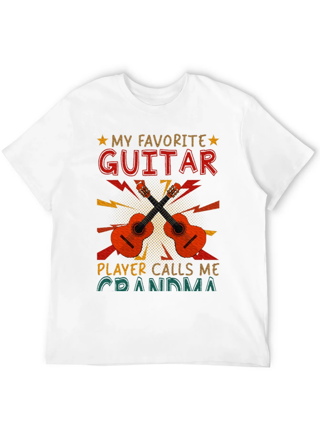 My Favorite Guitar Player Calls Me Grandma T-Shirt product image 3