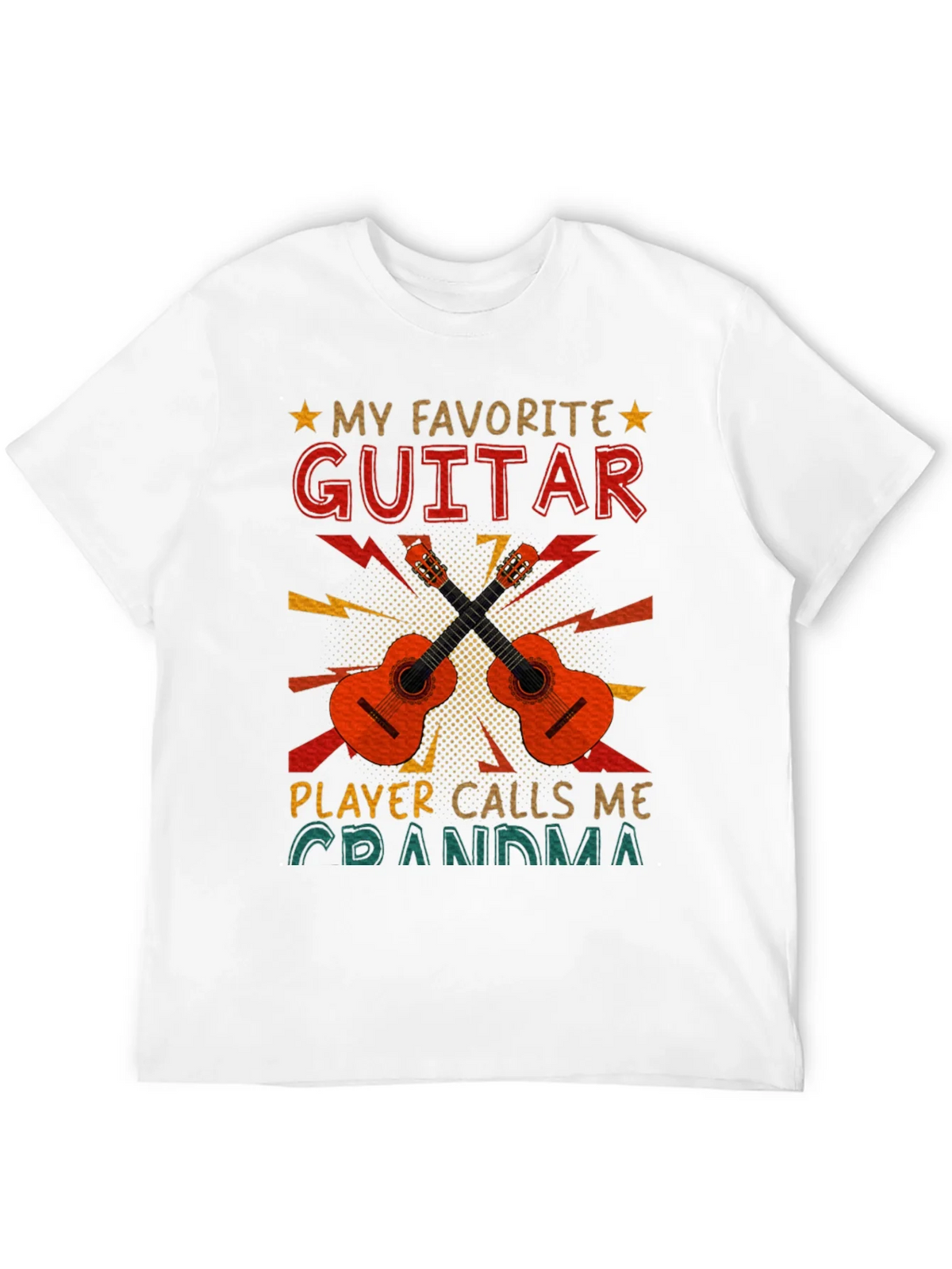 My Favorite Guitar Player Calls Me Grandma T-Shirt product image 3