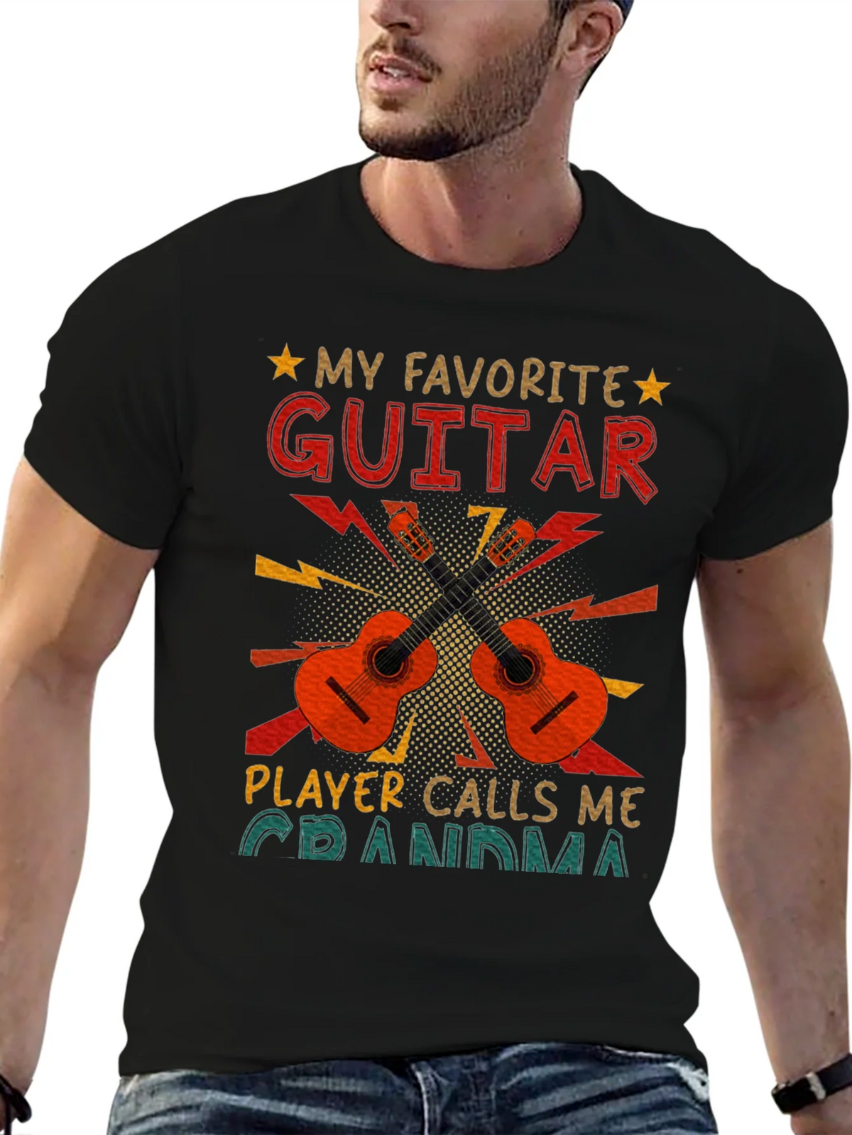 My Favorite Guitar Player Calls Me Grandma T-Shirt product image 9
