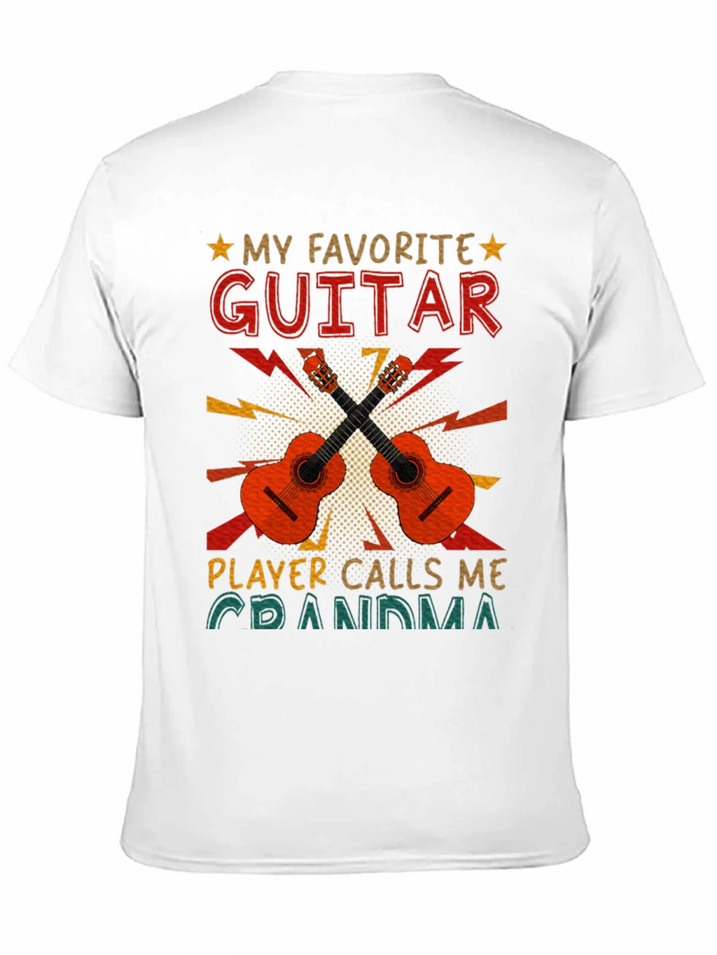 My Favorite Guitar Player Calls Me Grandma T-Shirt product image 2