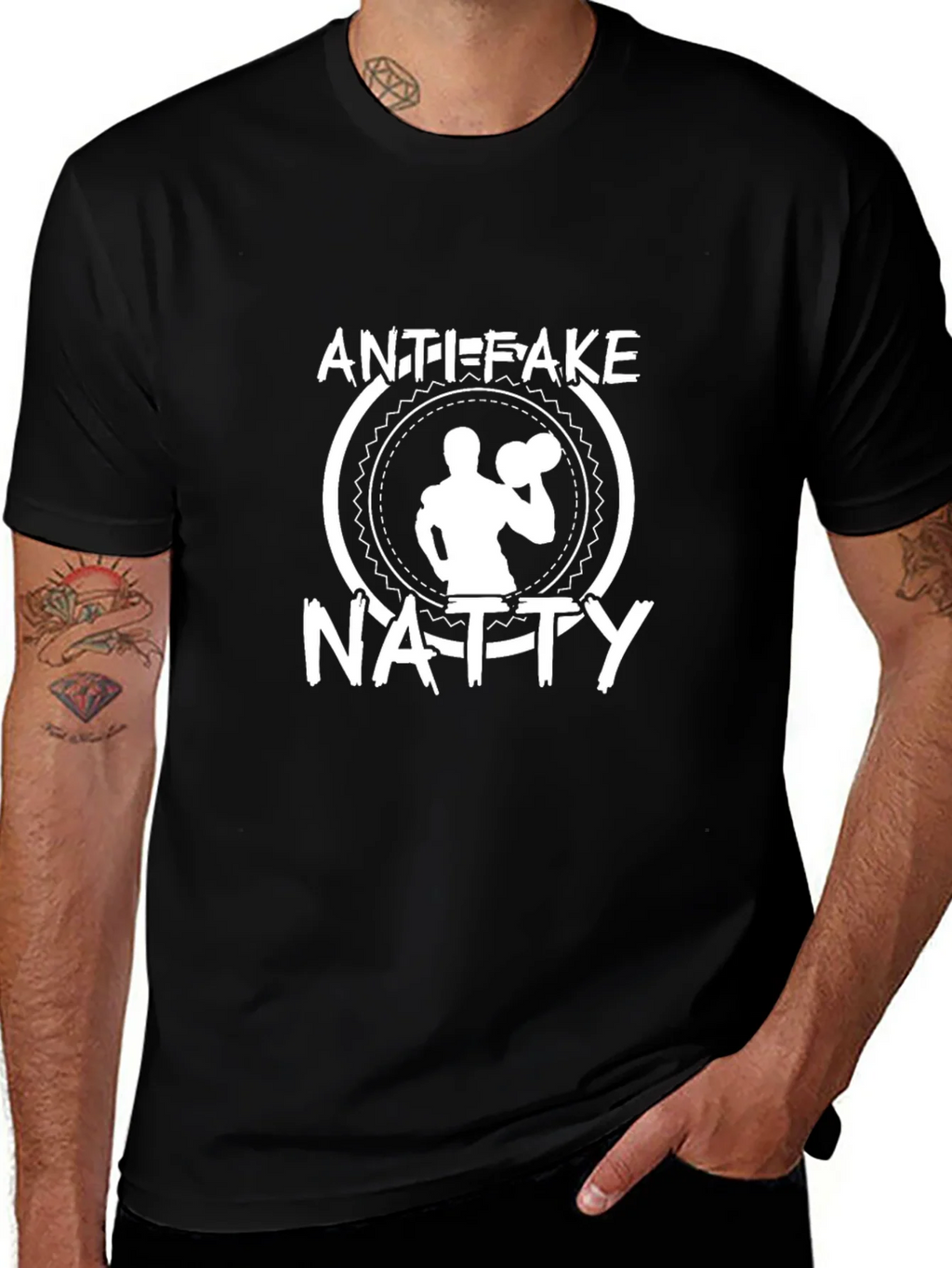 Anti-Fake Natty T-Shirt - Gym & Fitness Apparel product image 1