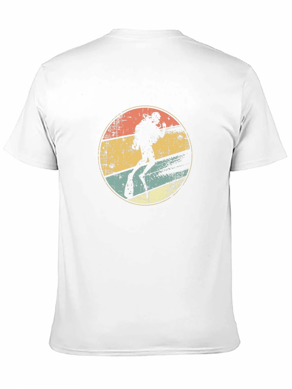 Diver Silhouette Retro Graphic T-Shirt product image 2