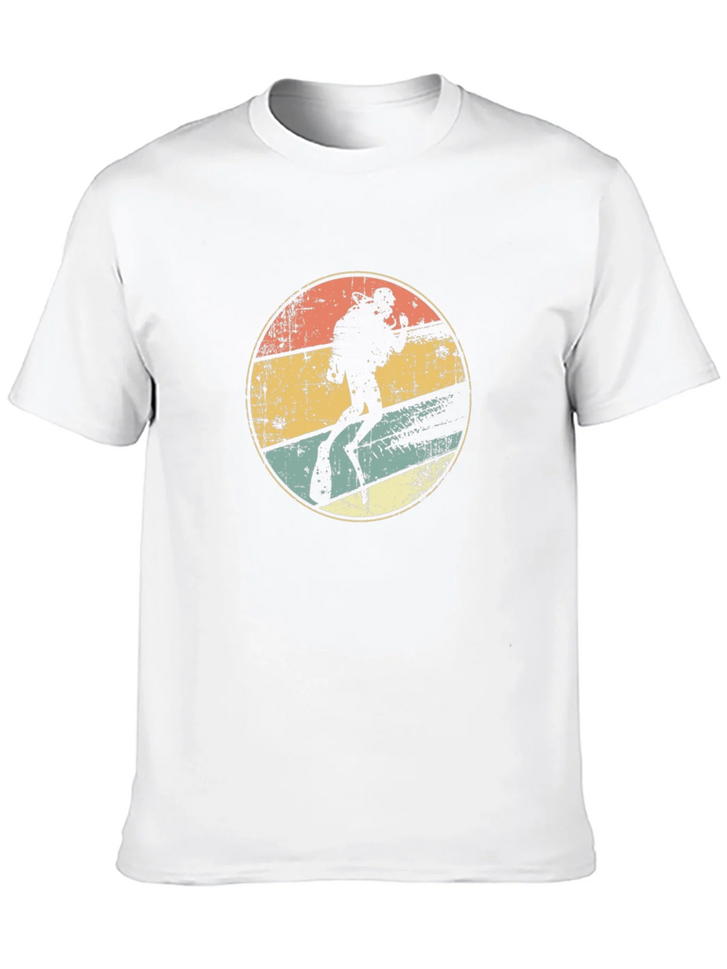 Diver Silhouette Retro Graphic T-Shirt product image 12
