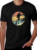Diver Silhouette Retro Graphic T-Shirt product image 1