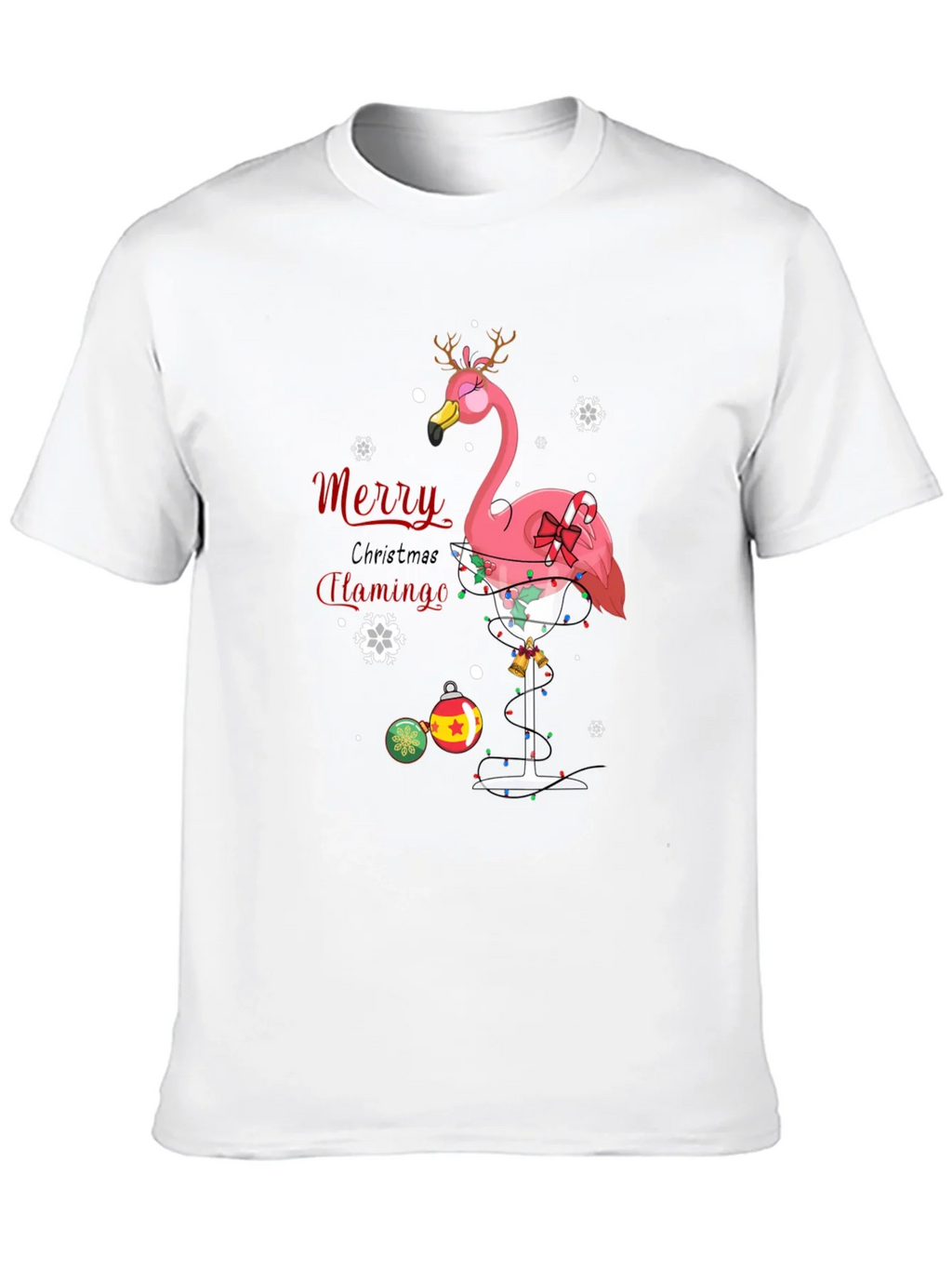 Merry Christmas Flamingo T-Shirt product image 12