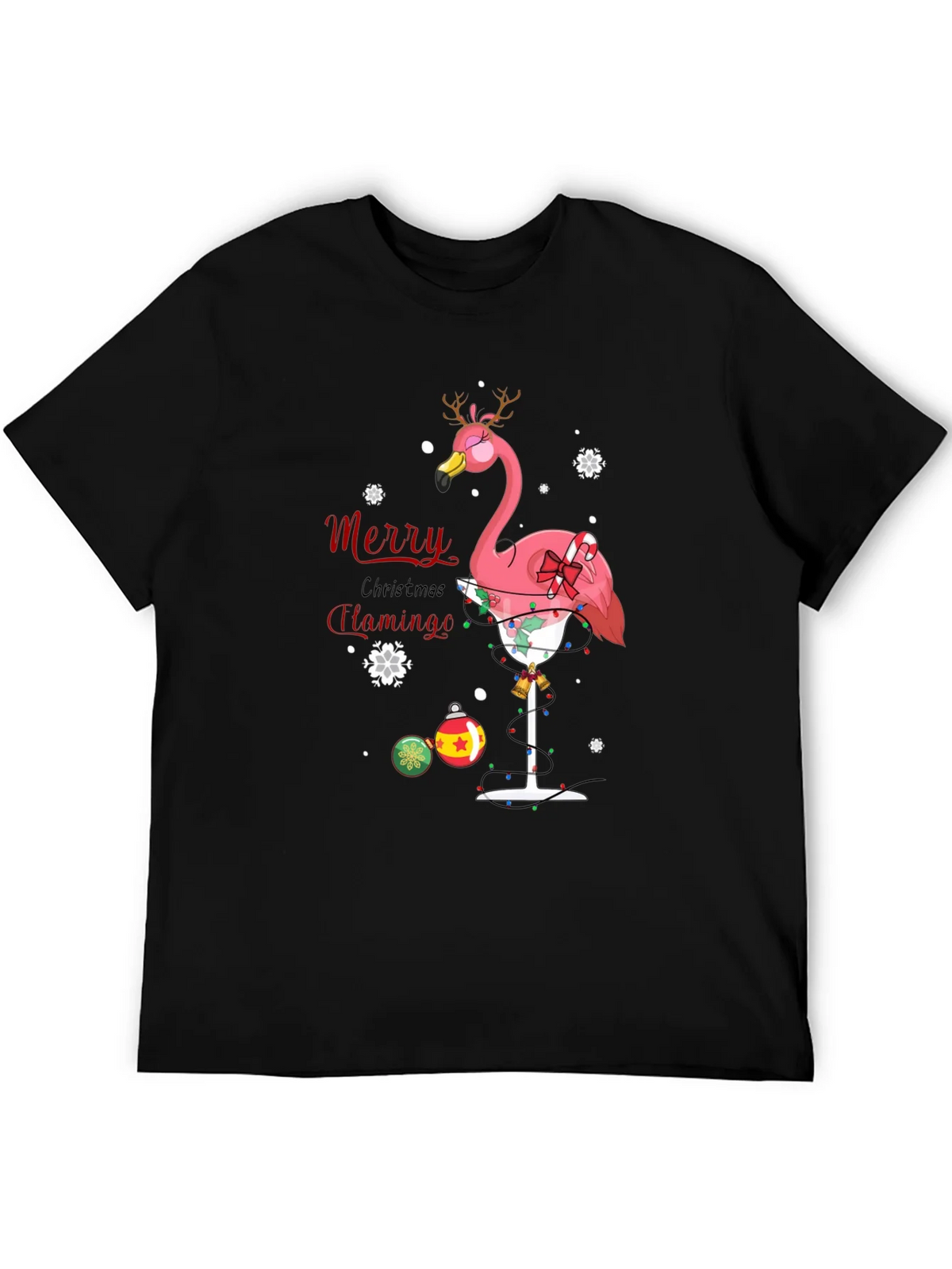 Merry Christmas Flamingo T-Shirt product image 8