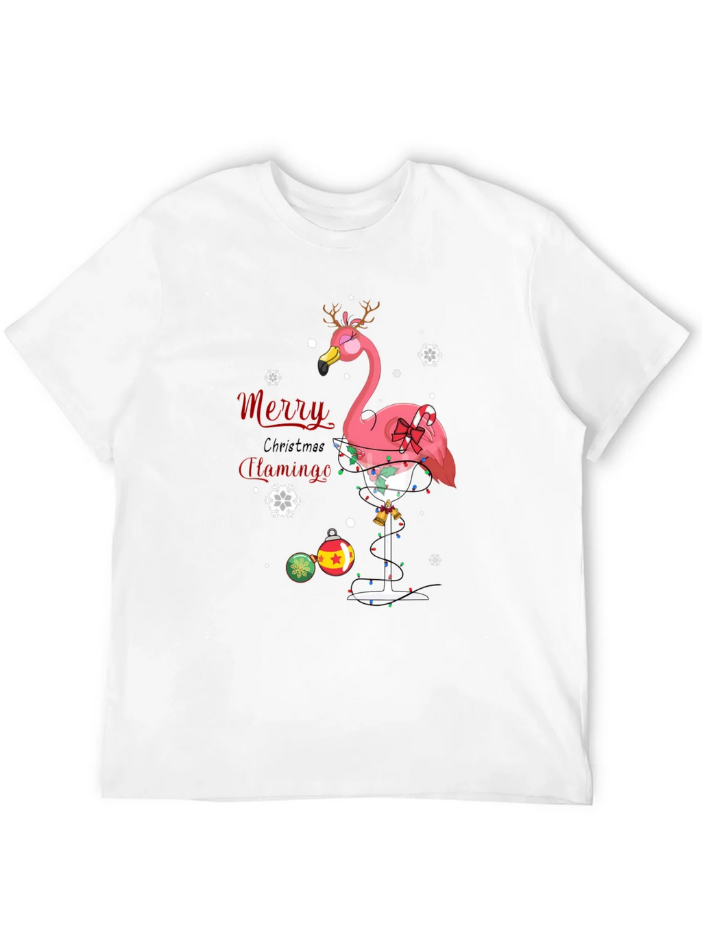 Merry Christmas Flamingo T-Shirt product image 3