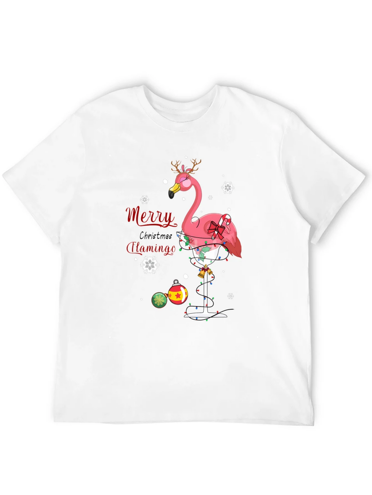 Merry Christmas Flamingo T-Shirt product image 3
