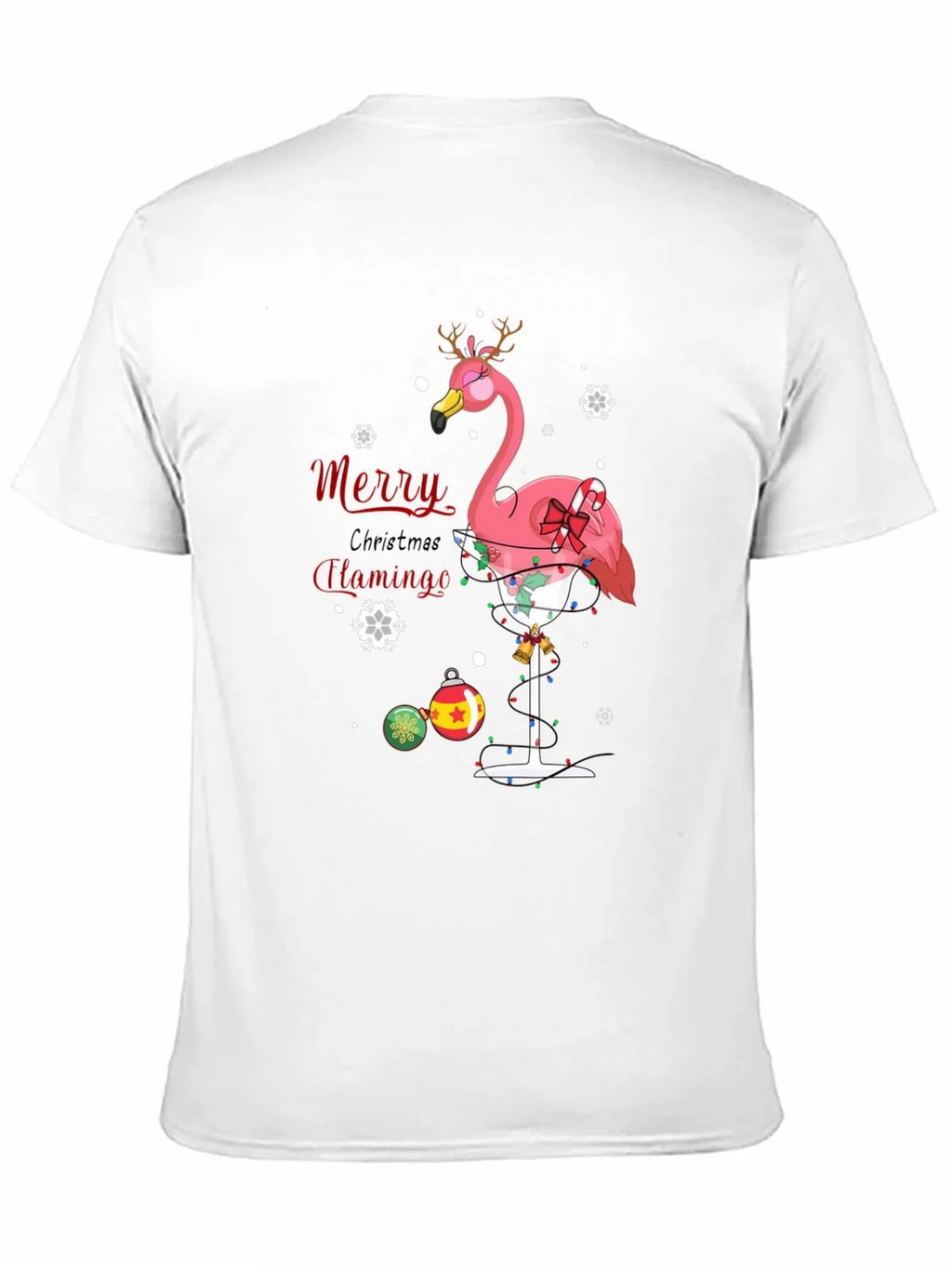 Merry Christmas Flamingo T-Shirt product image 2