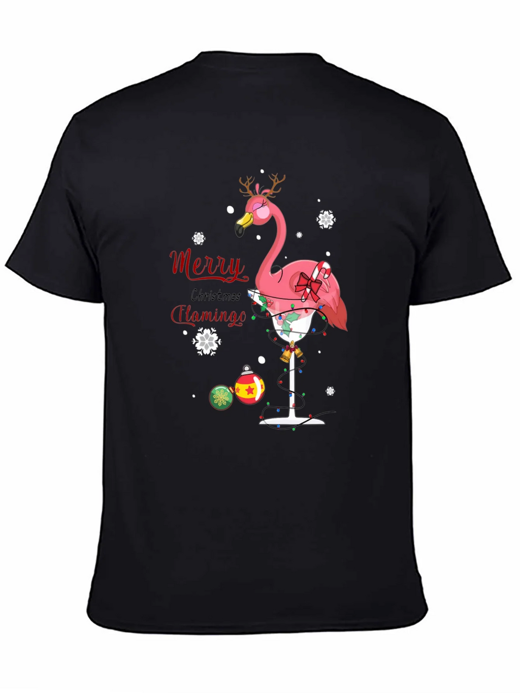 Merry Christmas Flamingo T-Shirt product image 7