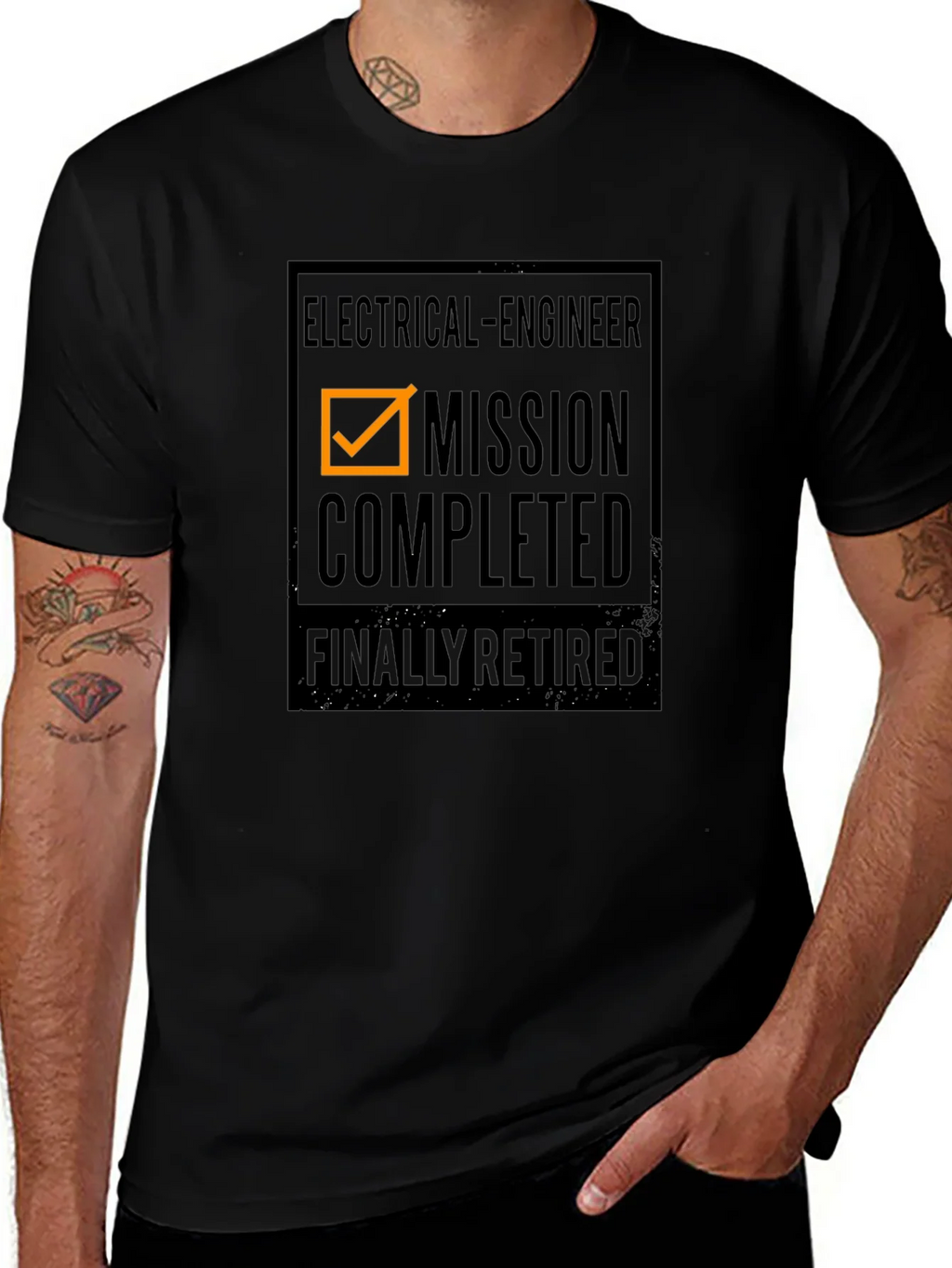 Electrical Engineer Mission Completed Retired T-Shirt product image 1