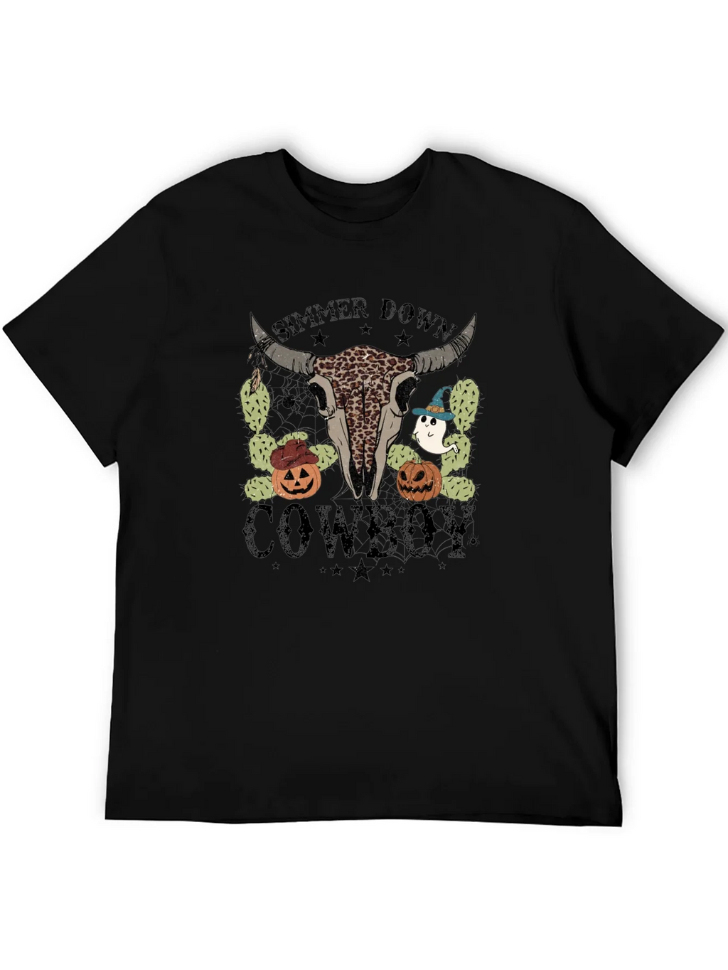 Simmer Down Cowboy Halloween T-Shirt product image 8