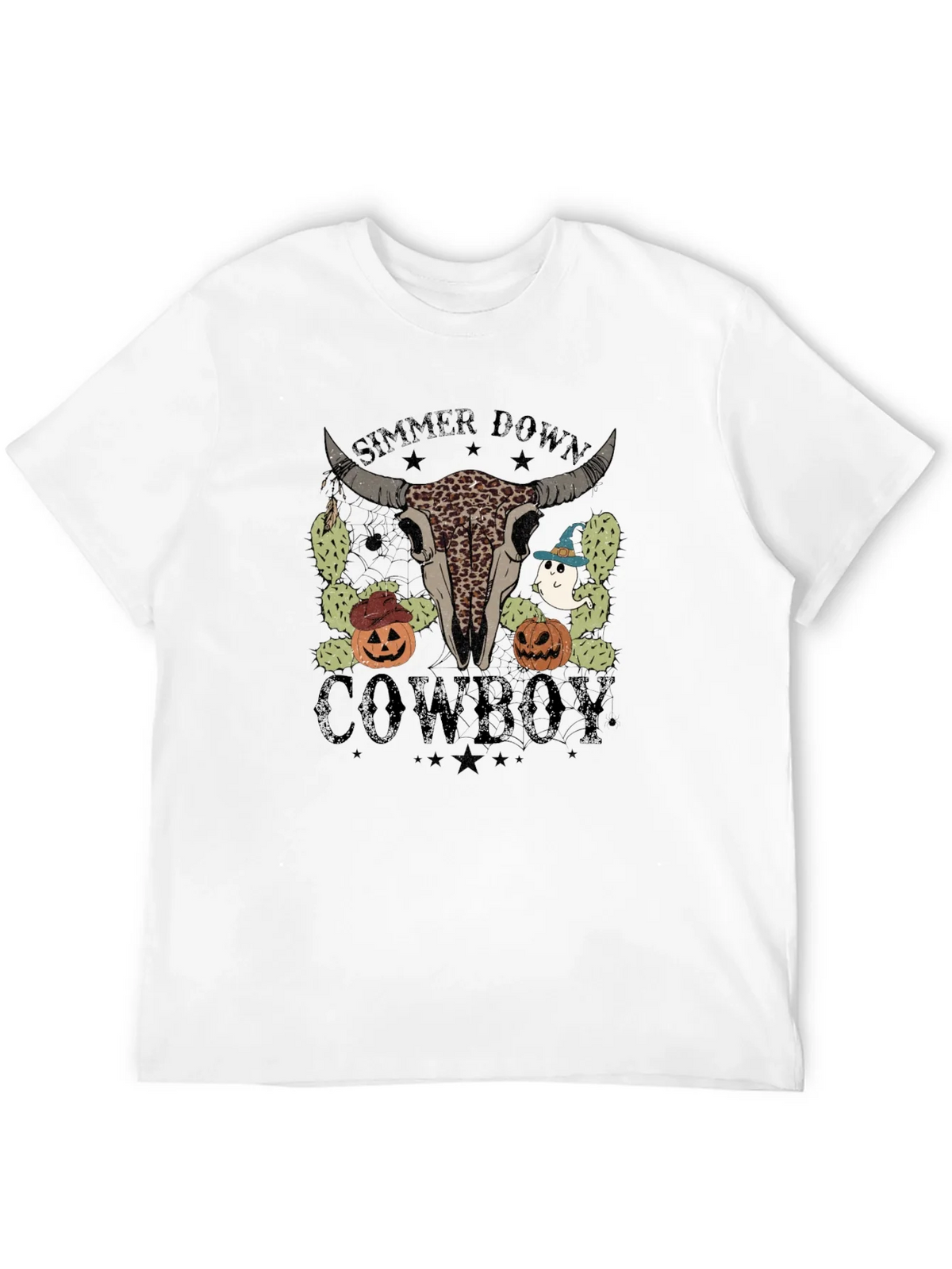 Simmer Down Cowboy Halloween T-Shirt product image 3