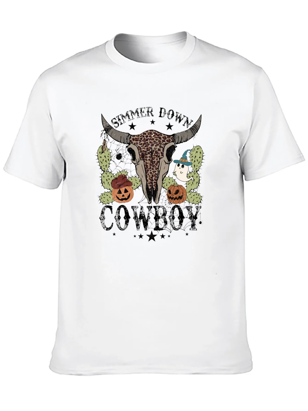 Simmer Down Cowboy Halloween T-Shirt product image 12