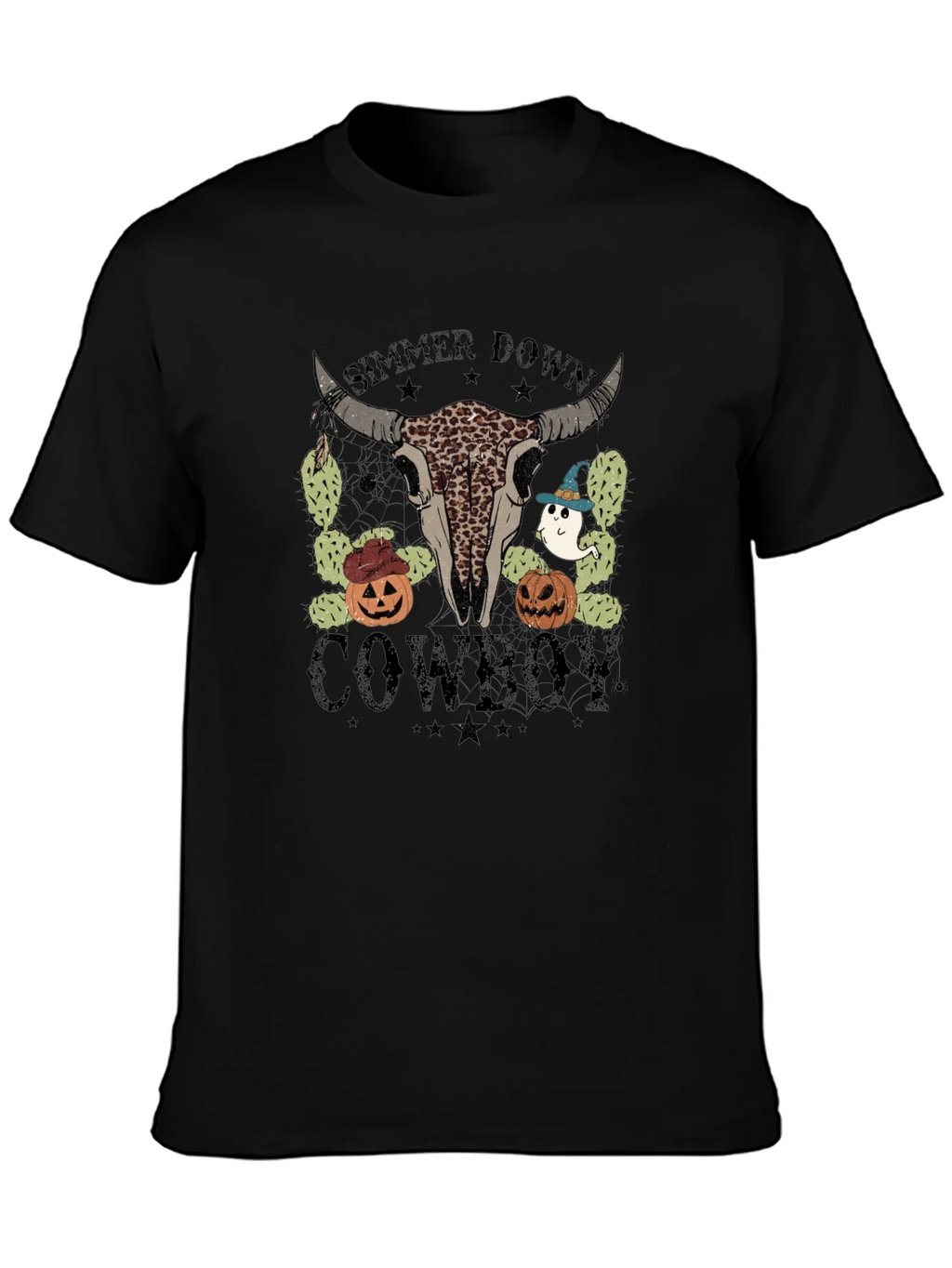 Simmer Down Cowboy Halloween T-Shirt product image 6