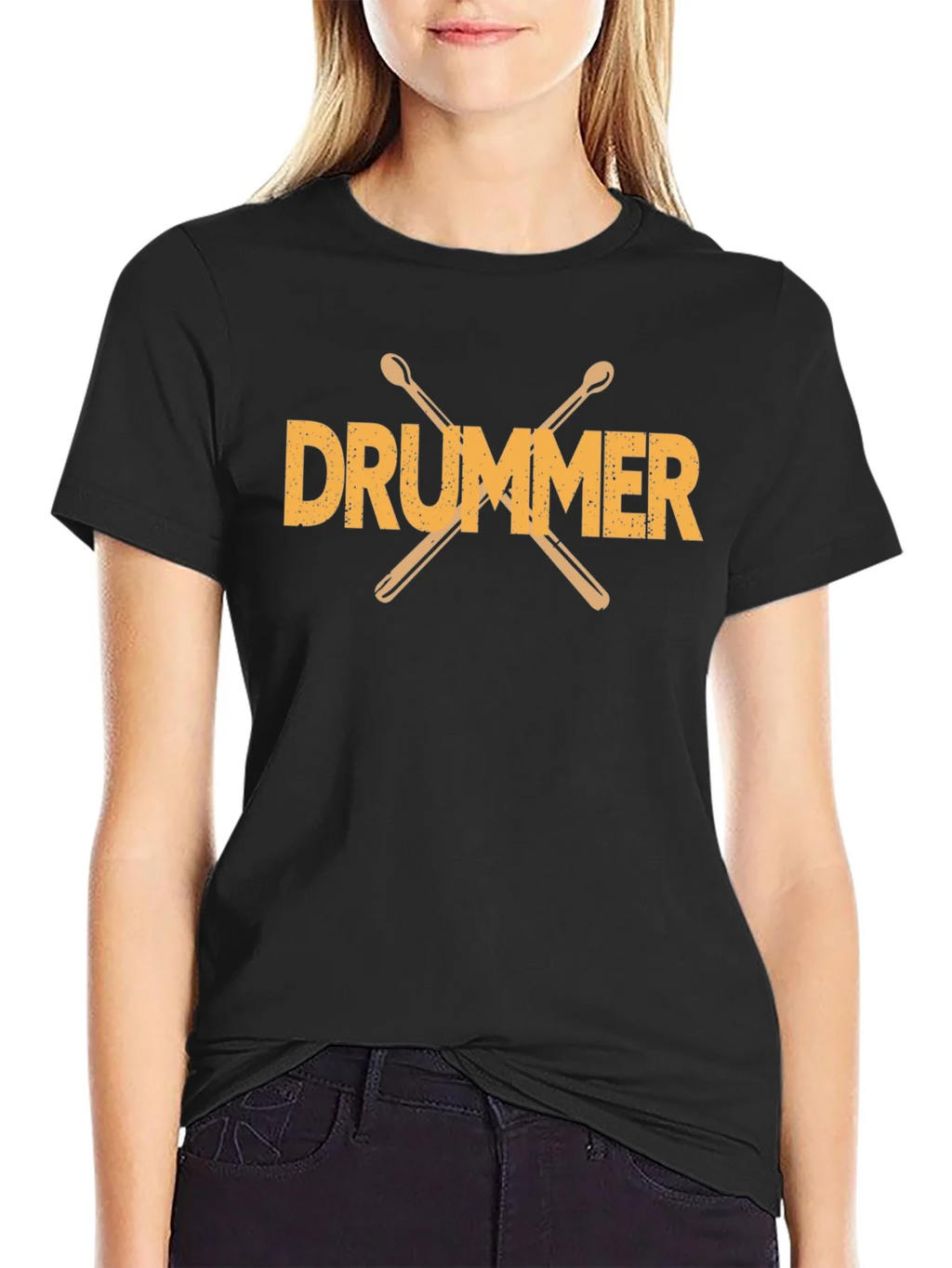 Drummer T-Shirt - Crossed Drumsticks Graphic Tee product image 5
