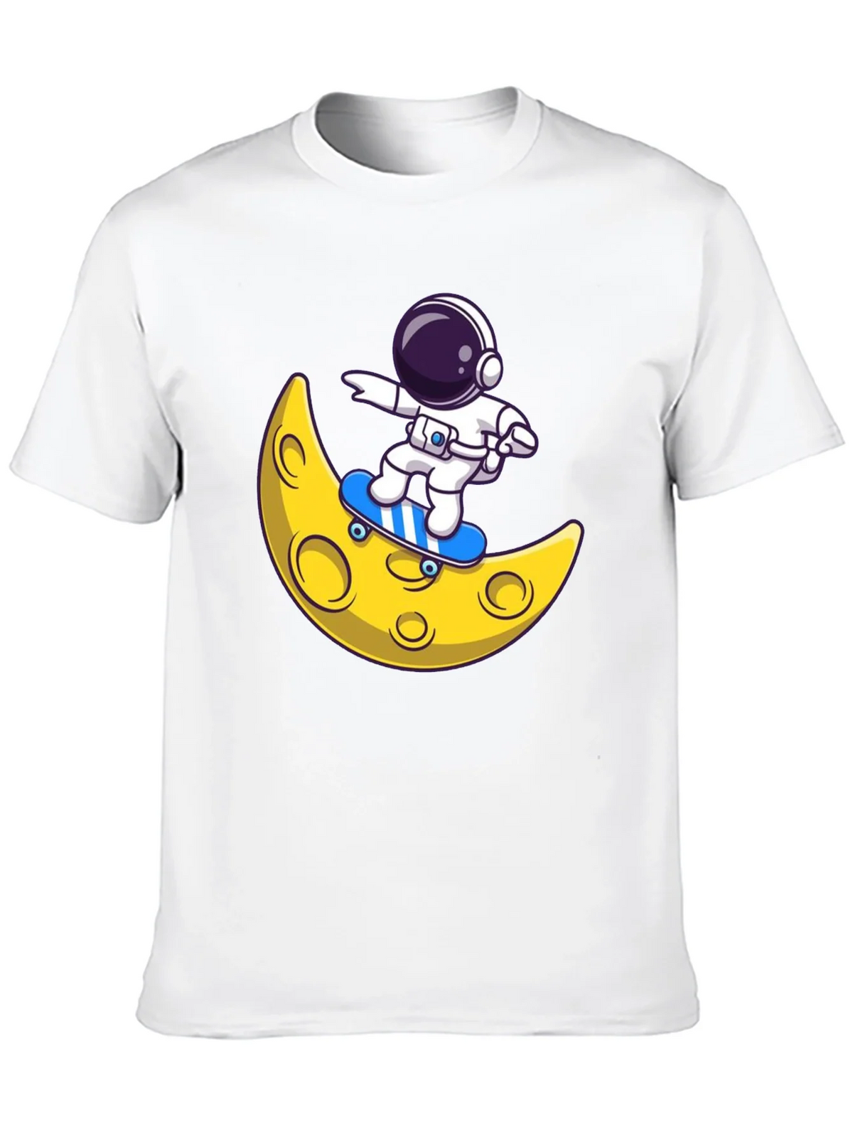 Astronaut Skateboard Moon Graphic T-Shirt product image 12