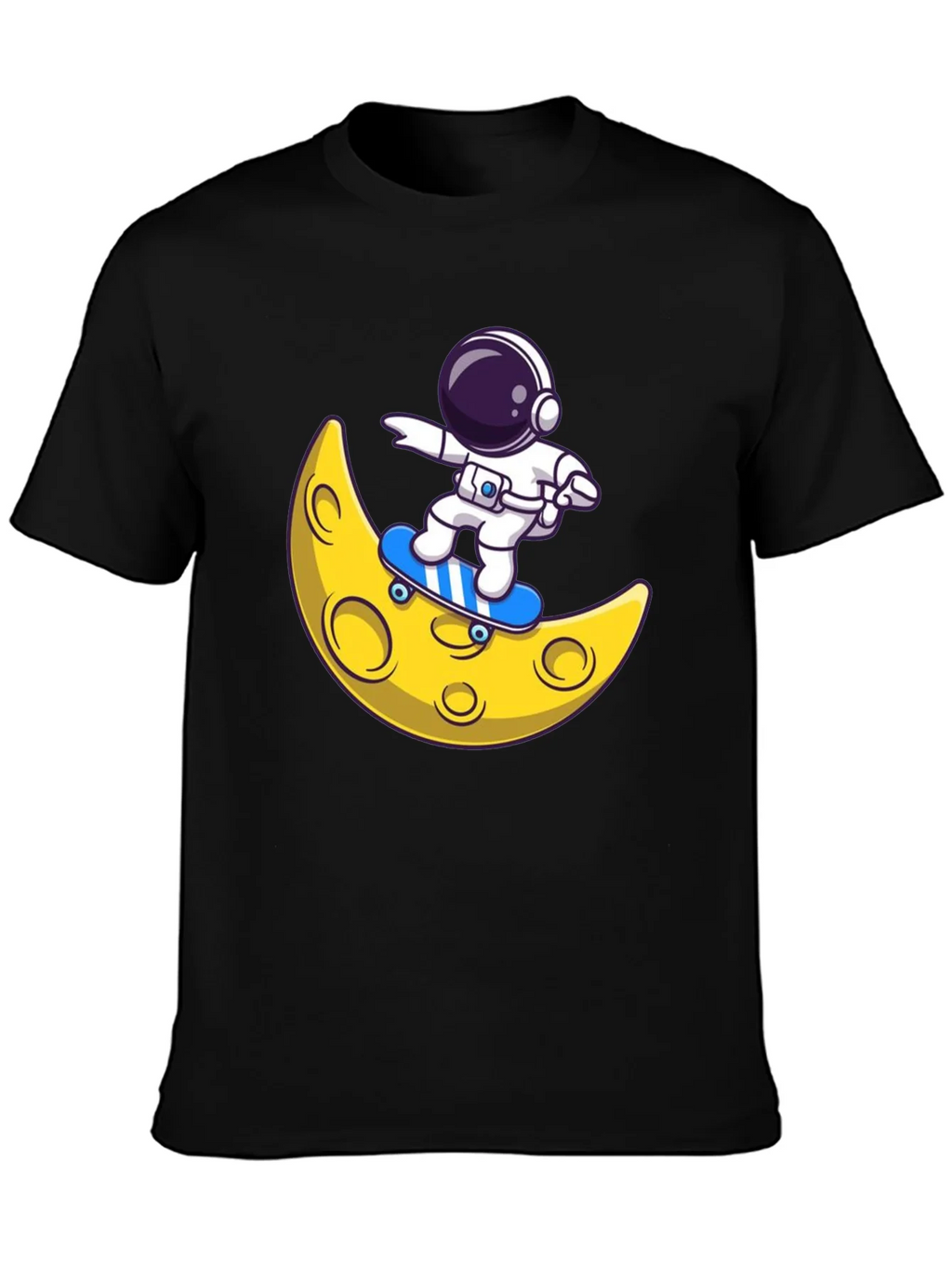 Astronaut Skateboard Moon Graphic T-Shirt product image 6