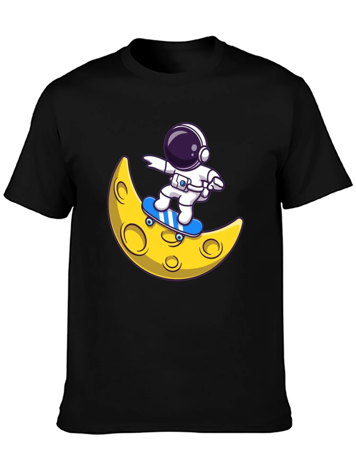 Astronaut Skateboard Moon Graphic T-Shirt product image 6