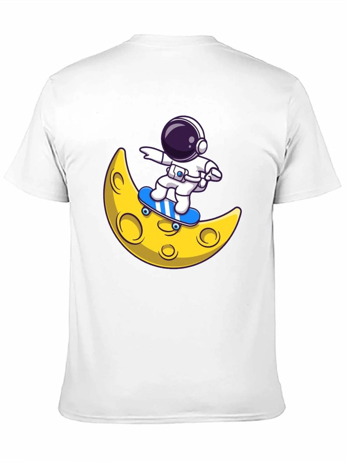 Astronaut Skateboard Moon Graphic T-Shirt product image 2