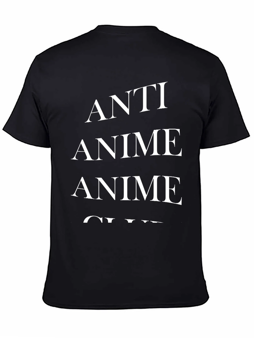 Anti Anime Club Black T-Shirt product image 3