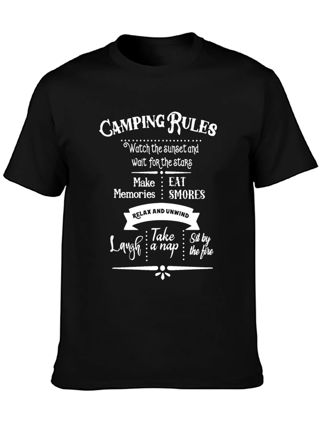 Camping Rules Graphic T-Shirt product image 6