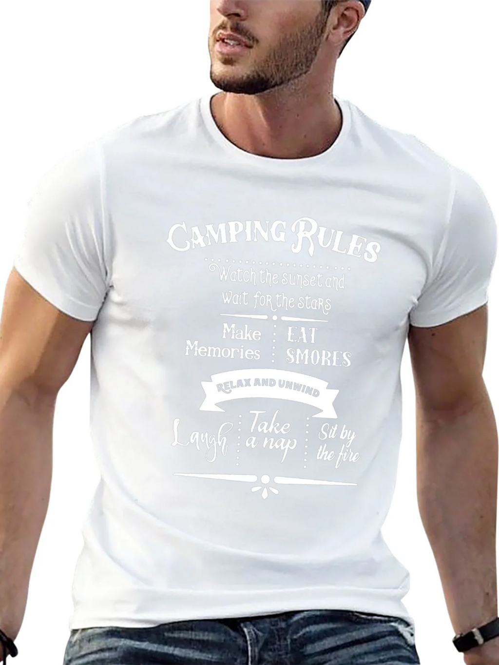 Camping Rules Graphic T-Shirt product image 4