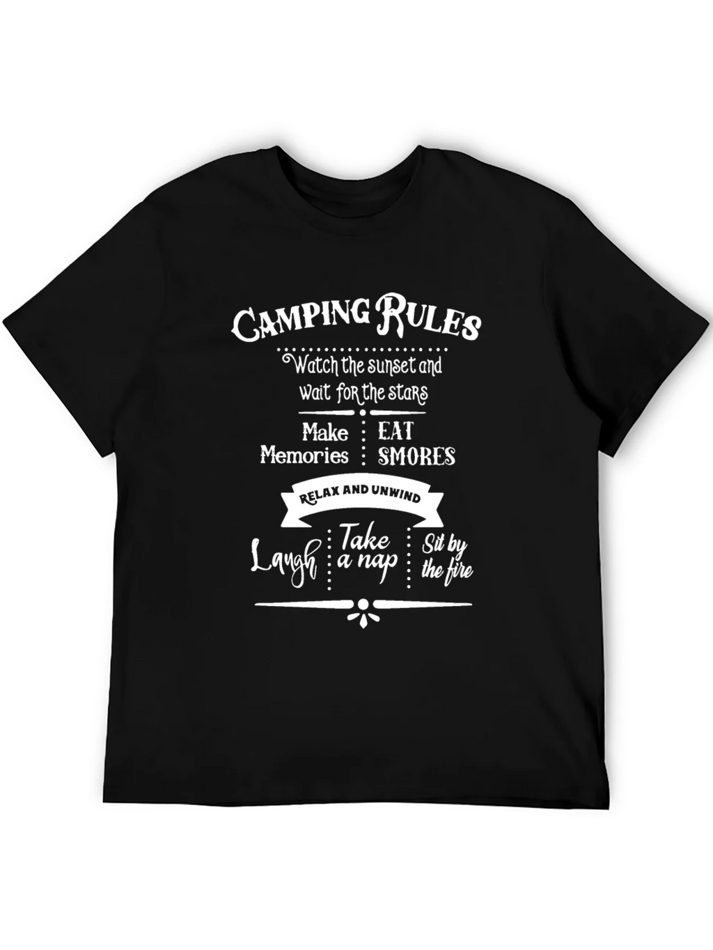Camping Rules Graphic T-Shirt product image 8