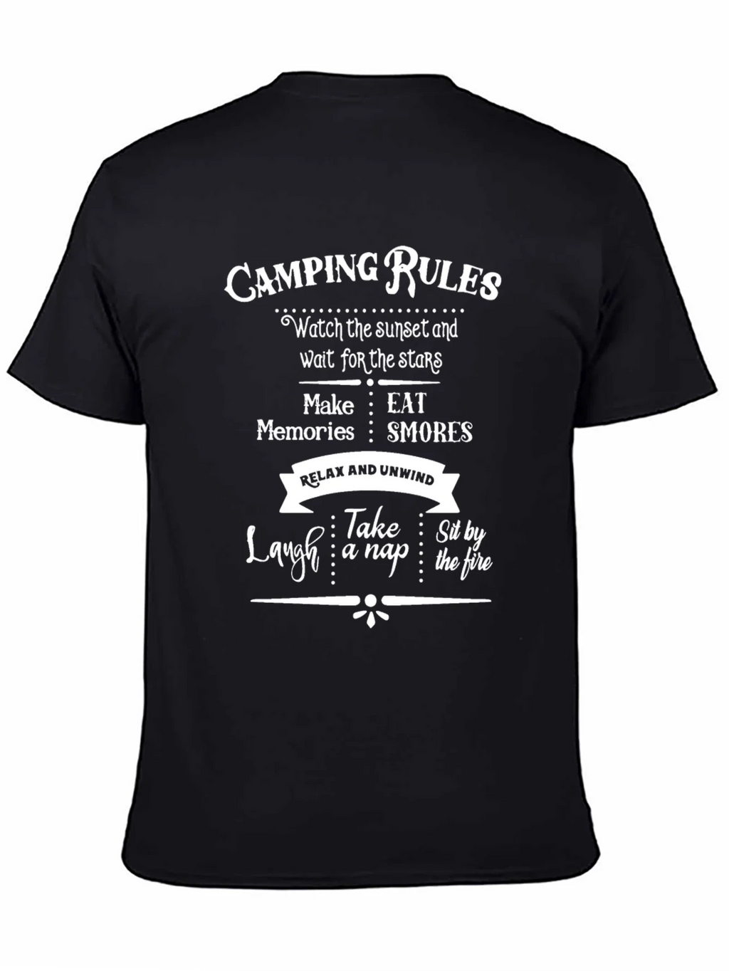 Camping Rules Graphic T-Shirt product image 7