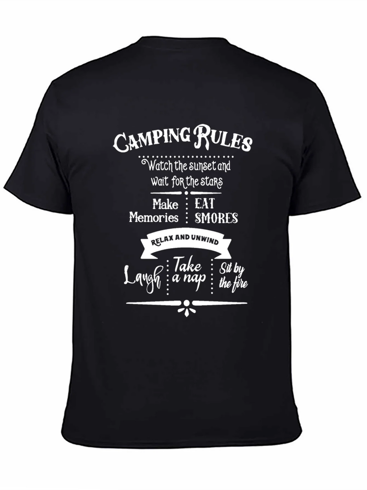 Camping Rules Graphic T-Shirt product image 7