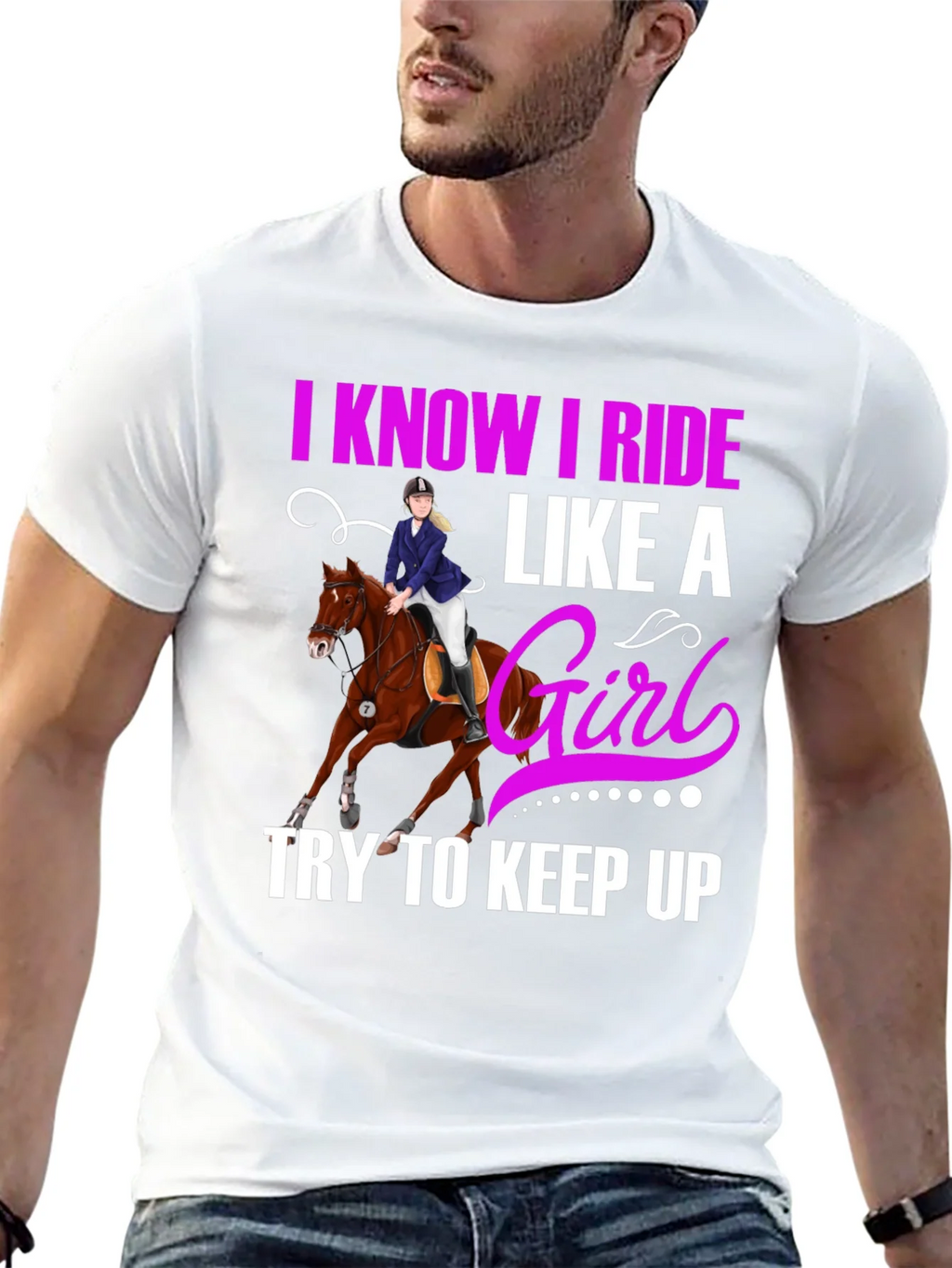 I Know I Ride Like A Girl T-Shirt product image 4