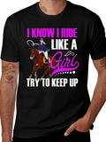 I Know I Ride Like A Girl T-Shirt product image 1