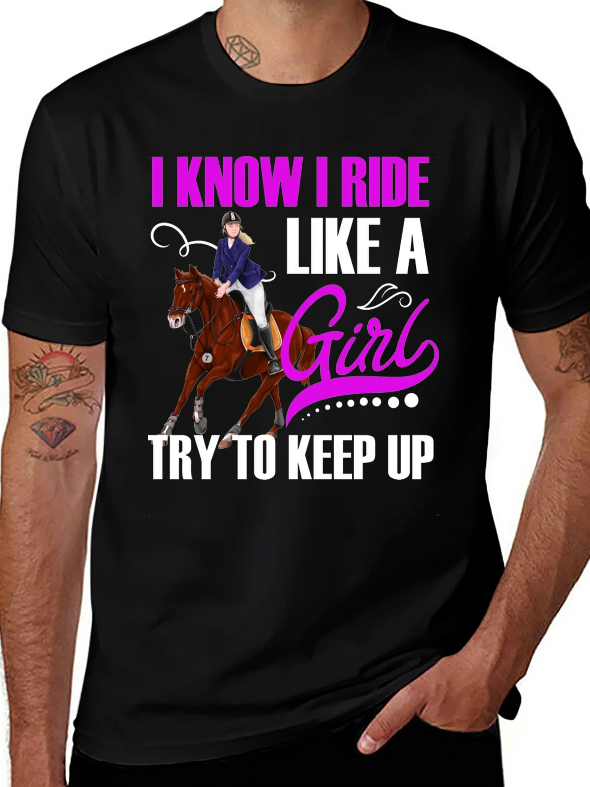 I Know I Ride Like A Girl T-Shirt product image 1