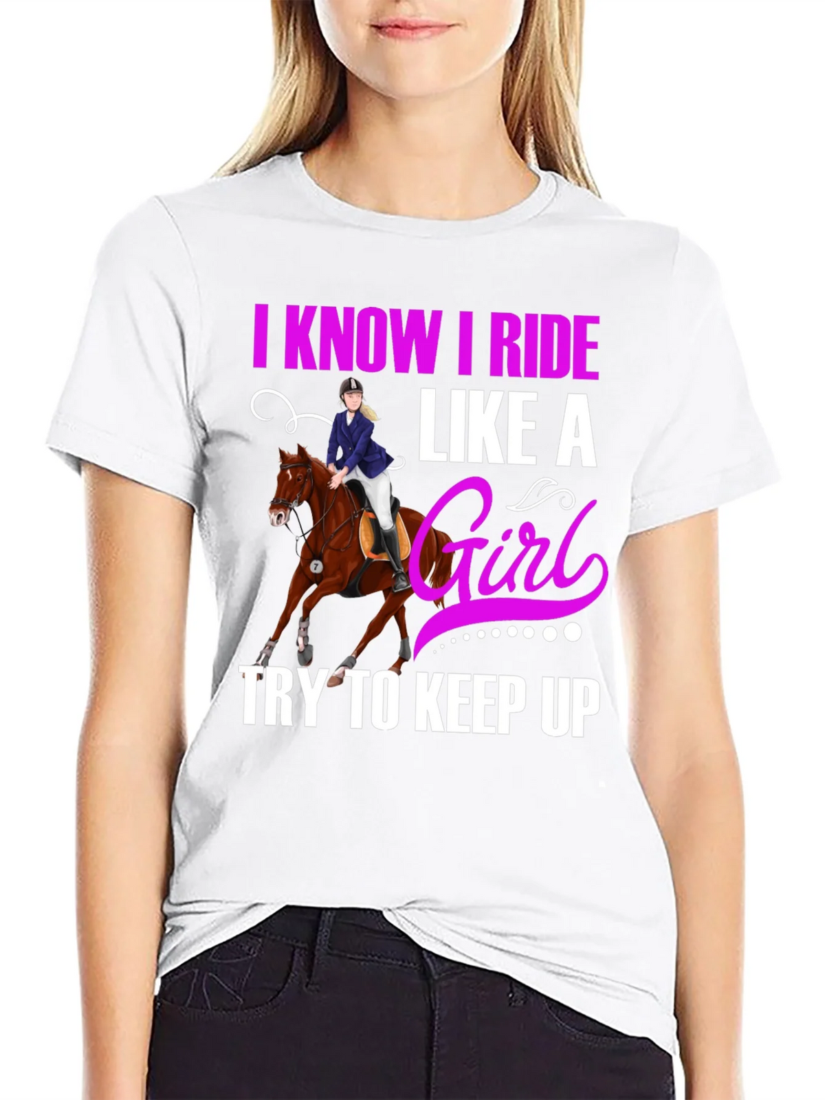 I Know I Ride Like A Girl T-Shirt product image 11