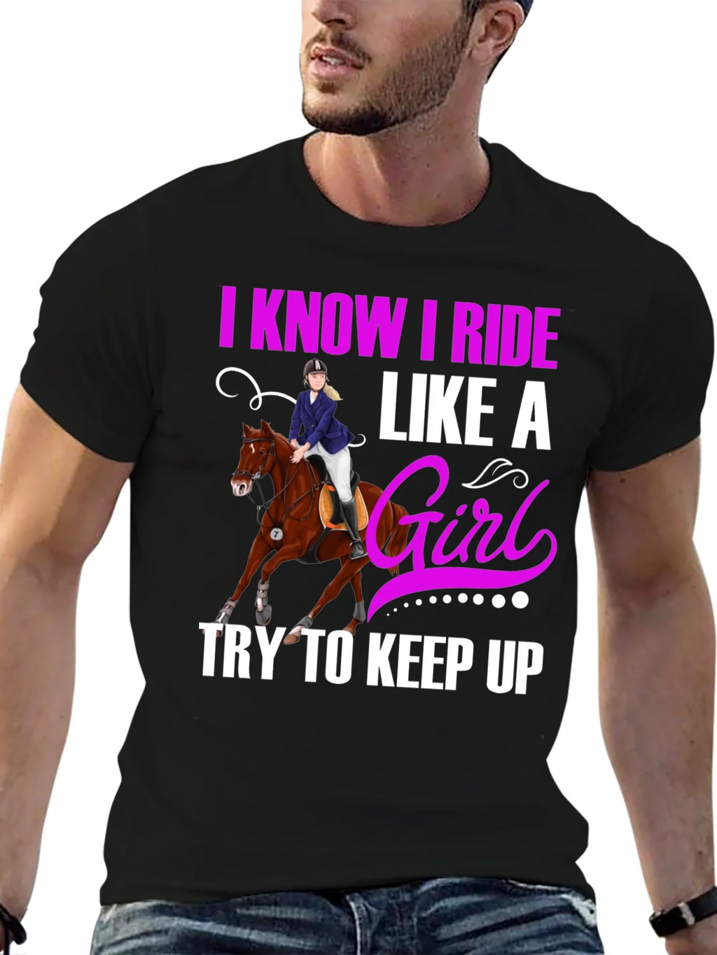 I Know I Ride Like A Girl T-Shirt product image 9