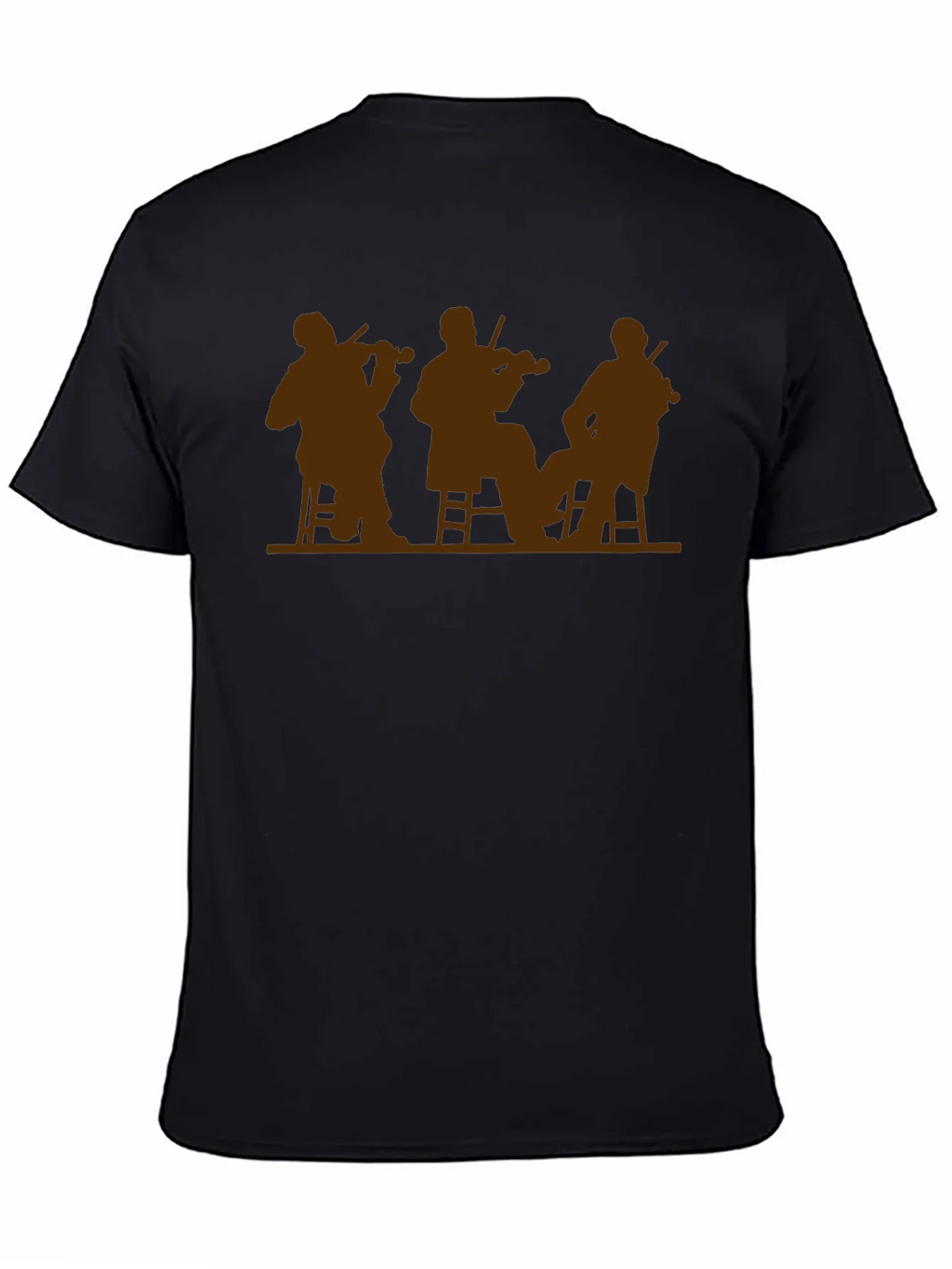 Musician Silhouette T-Shirt - Classic Black Tee product image 7