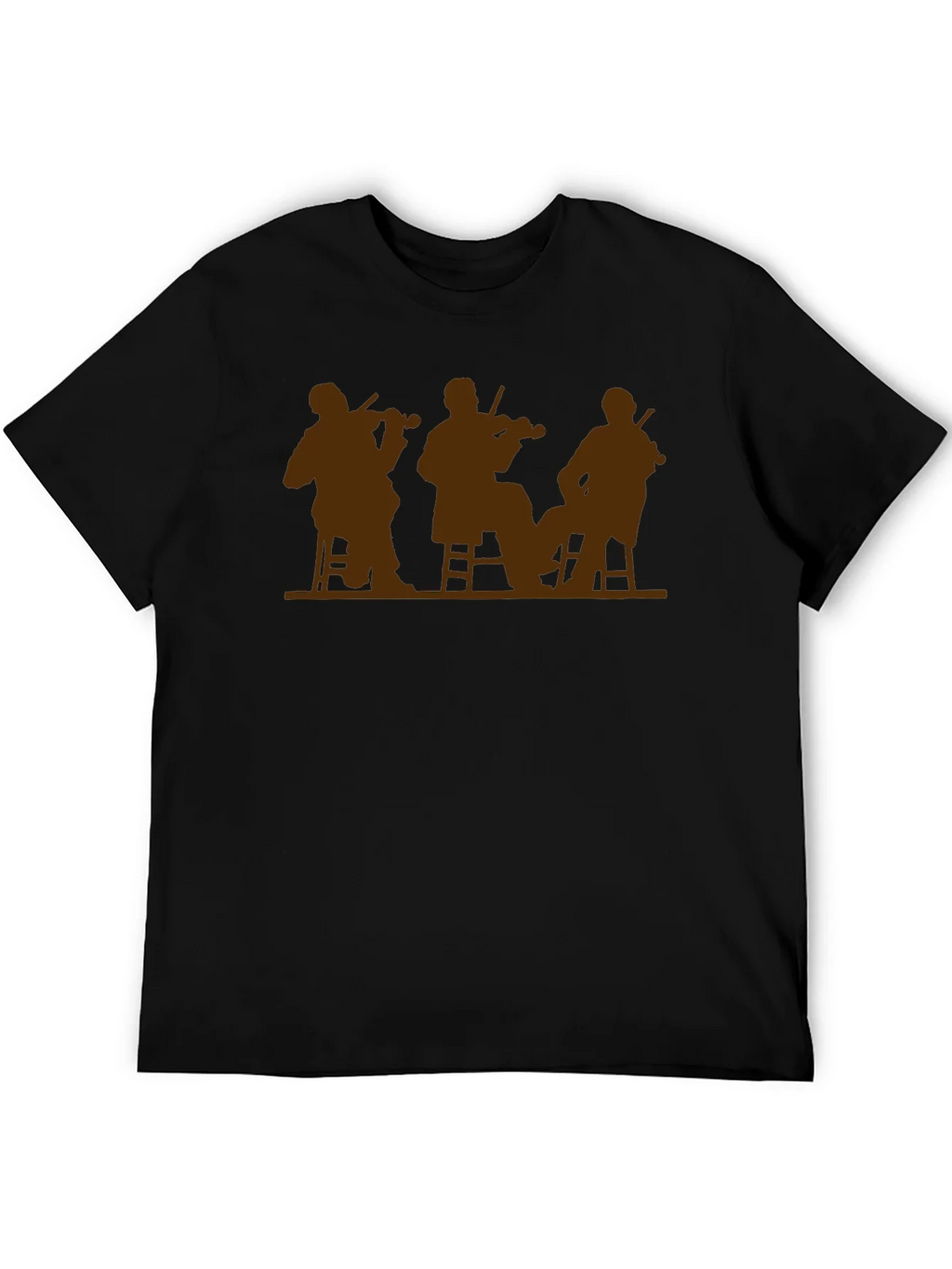 Musician Silhouette T-Shirt - Classic Black Tee product image 8