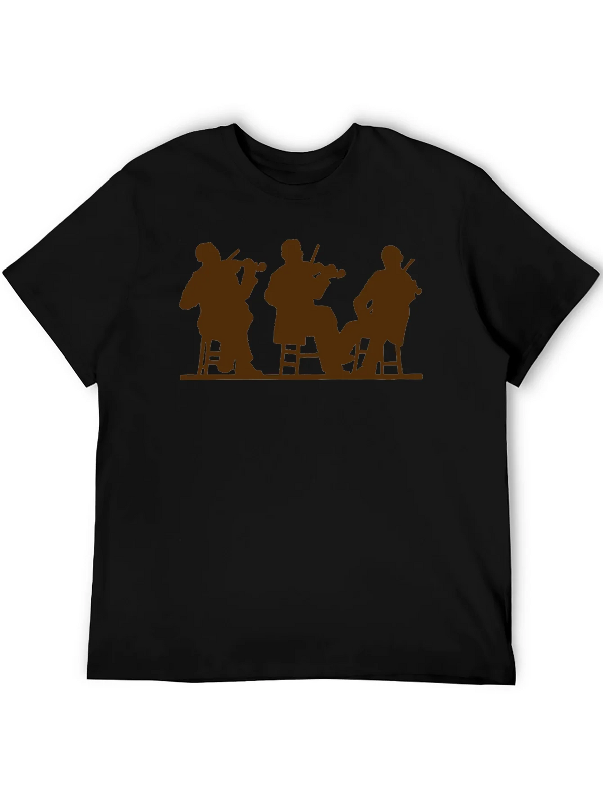 Musician Silhouette T-Shirt - Classic Black Tee product image 8