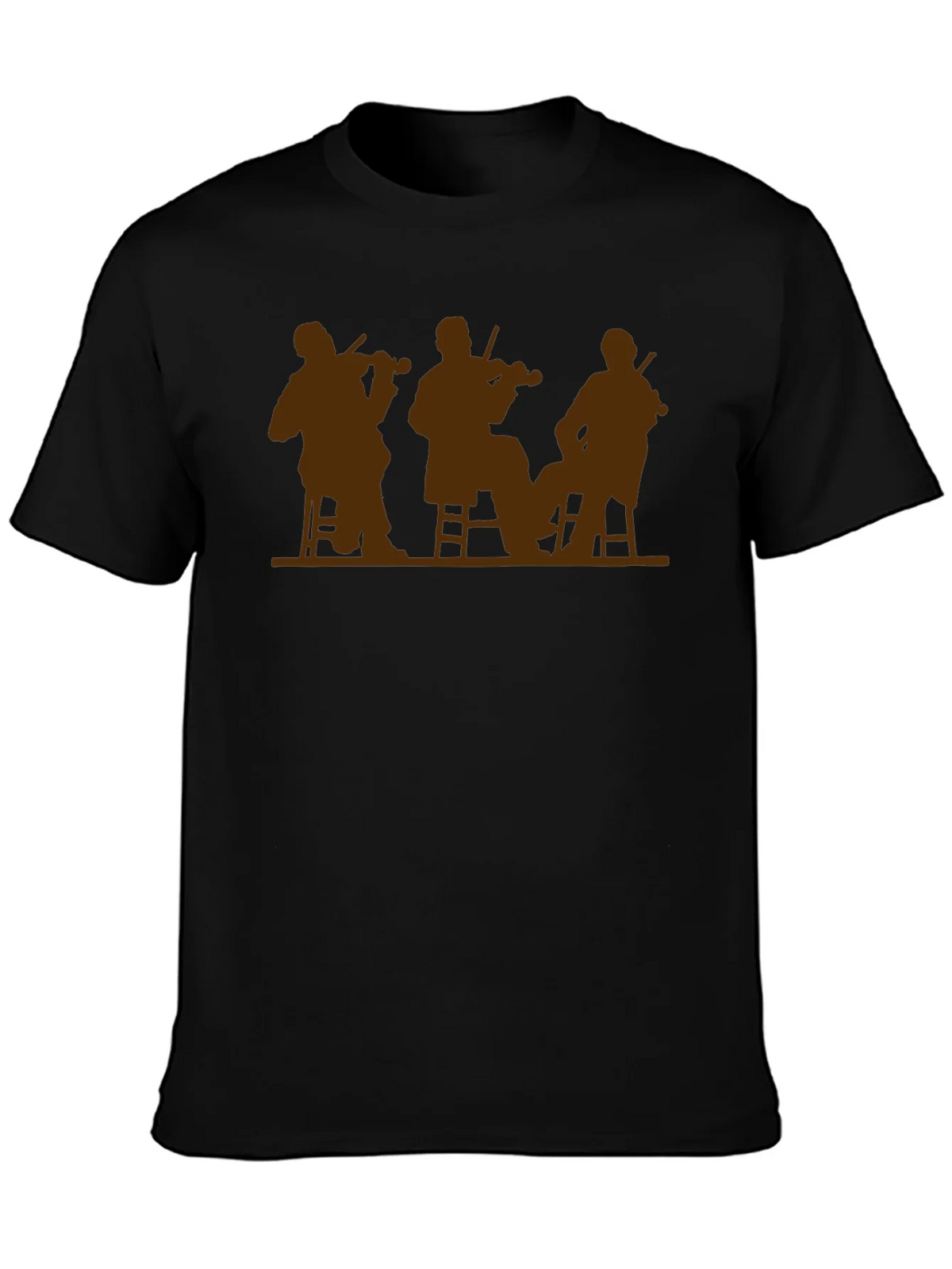 Musician Silhouette T-Shirt - Classic Black Tee product image 6