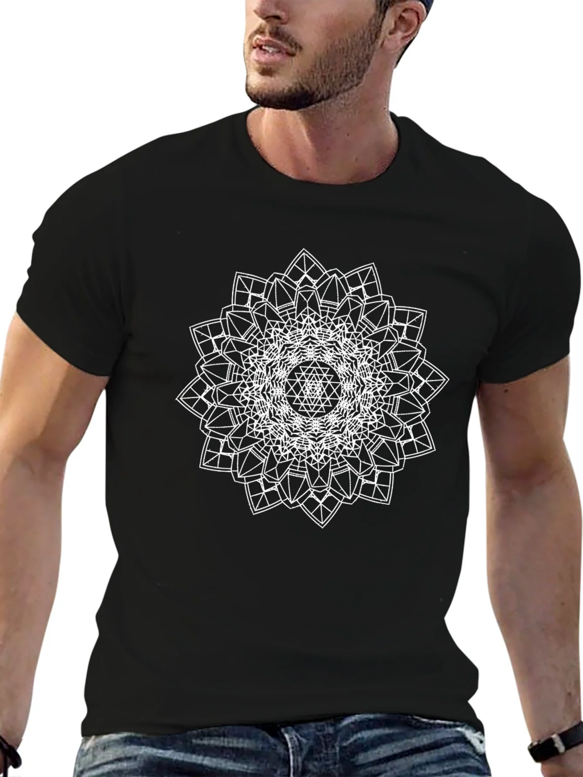 Geometric Mandala Graphic Tee - Modern Style product image 9