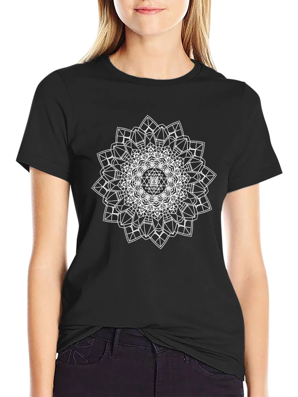 Geometric Mandala Graphic Tee - Modern Style product image 5