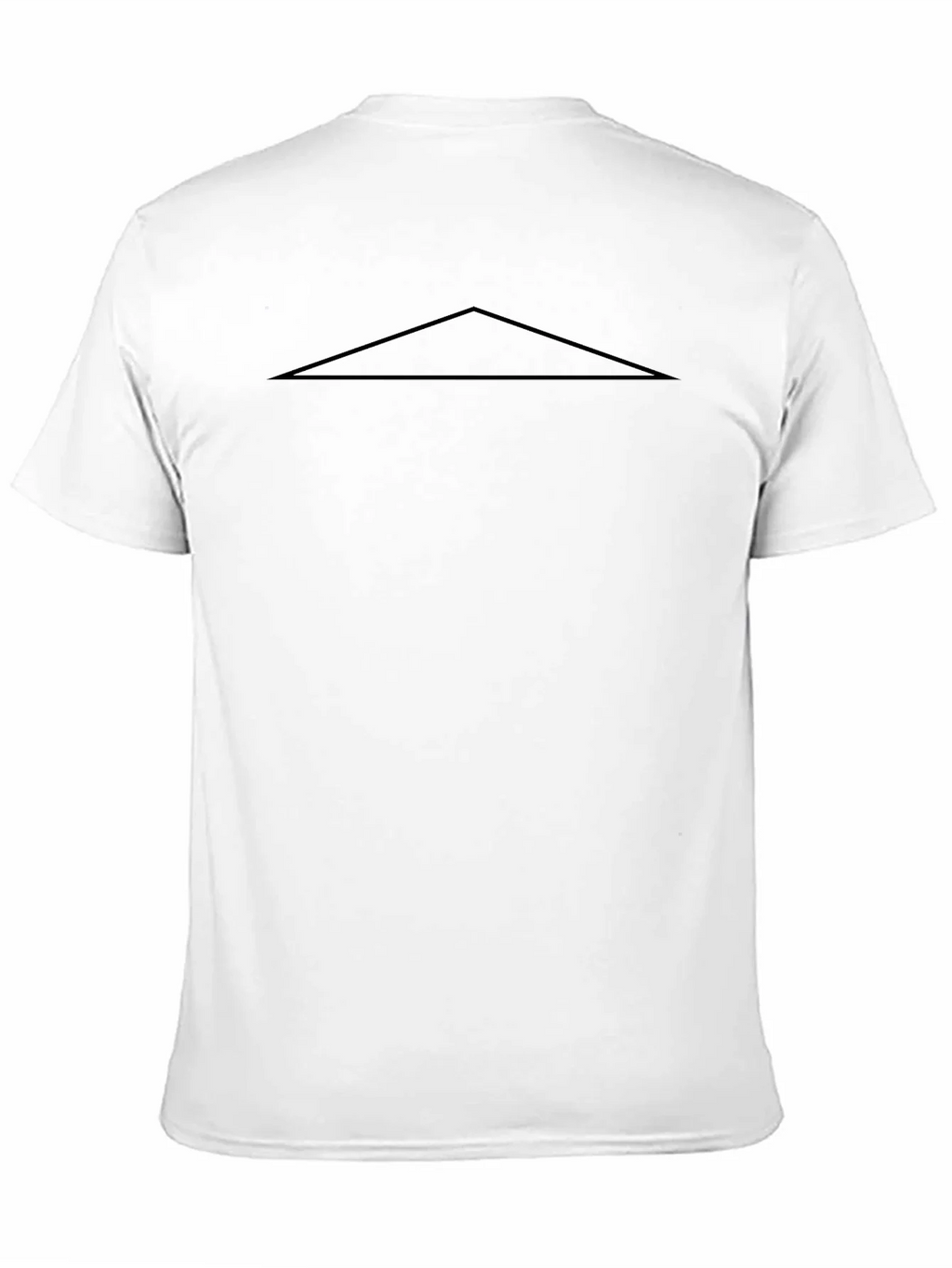 Minimalist Black T-Shirt with Triangle Design product image 2