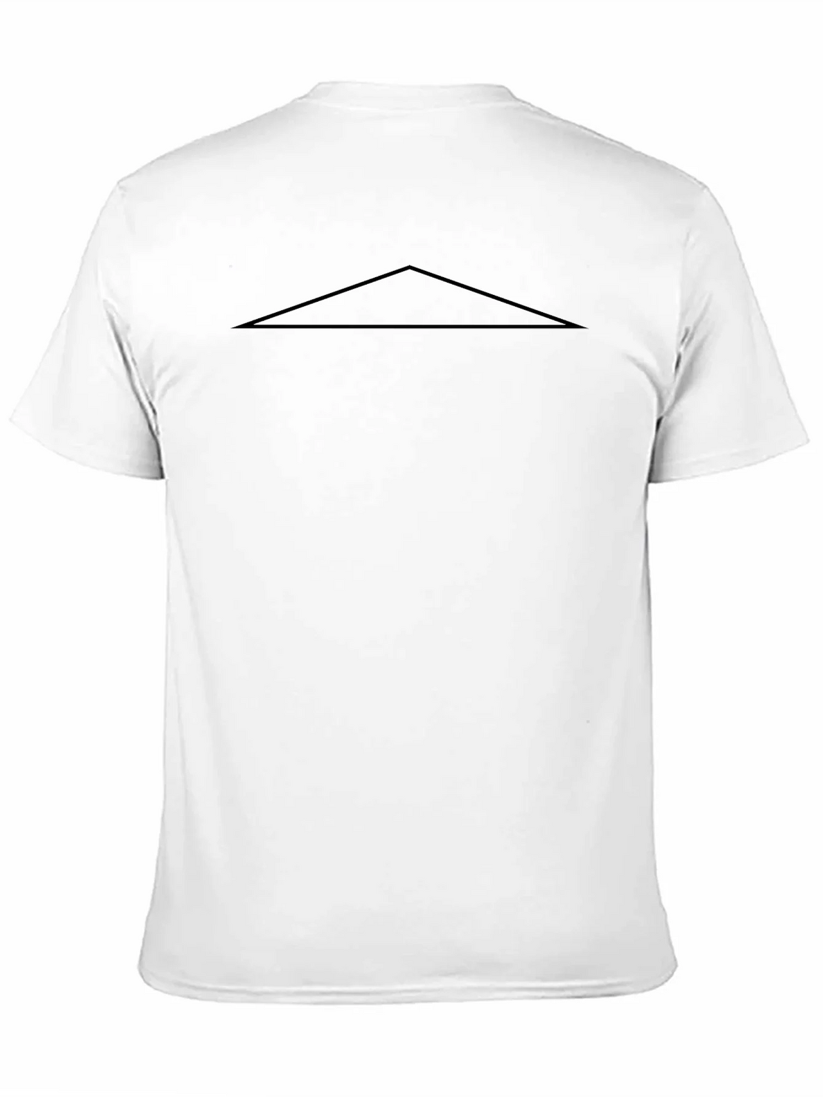 Minimalist Black T-Shirt with Triangle Design product image 2