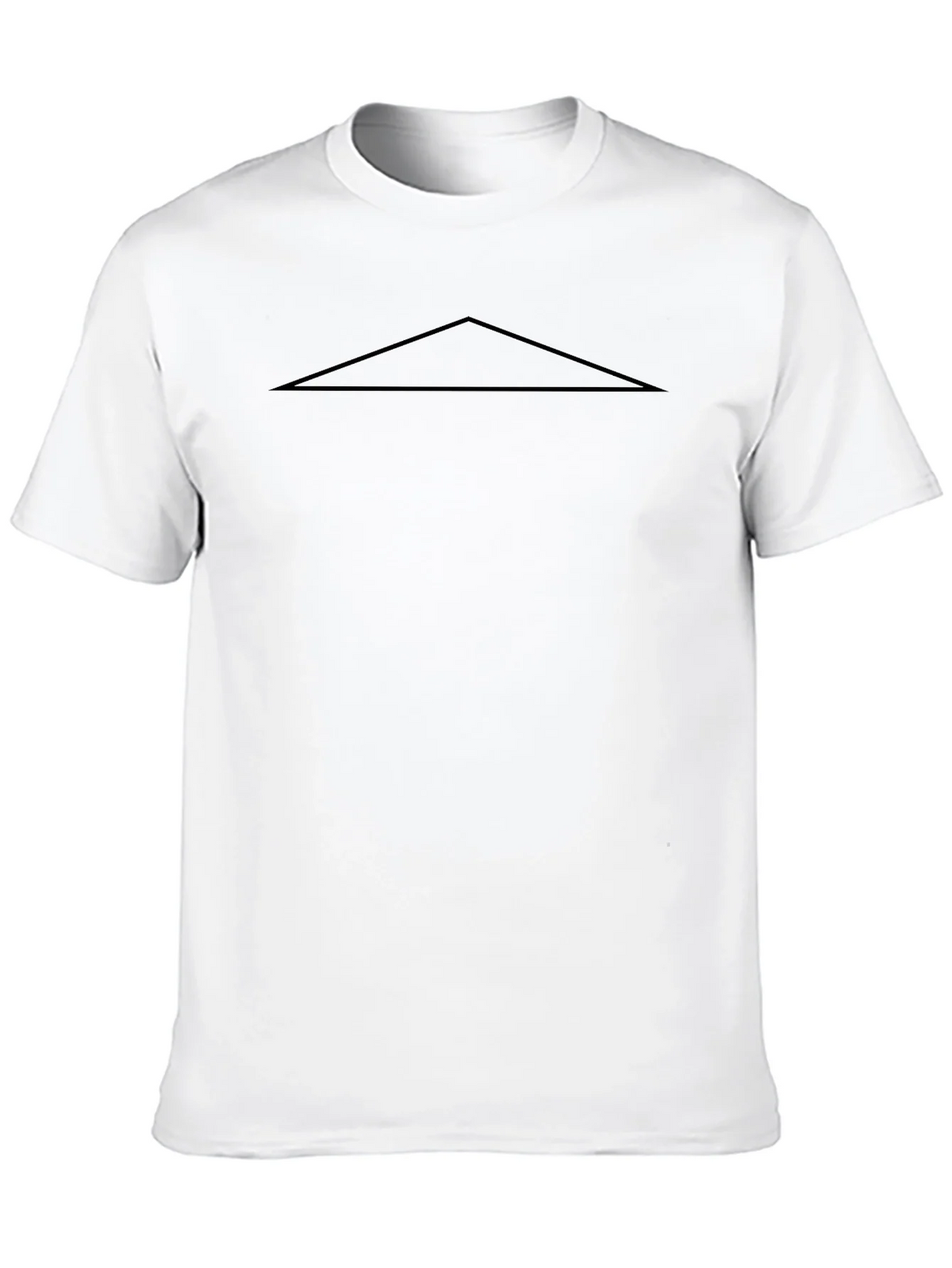 Minimalist Black T-Shirt with Triangle Design product image 12